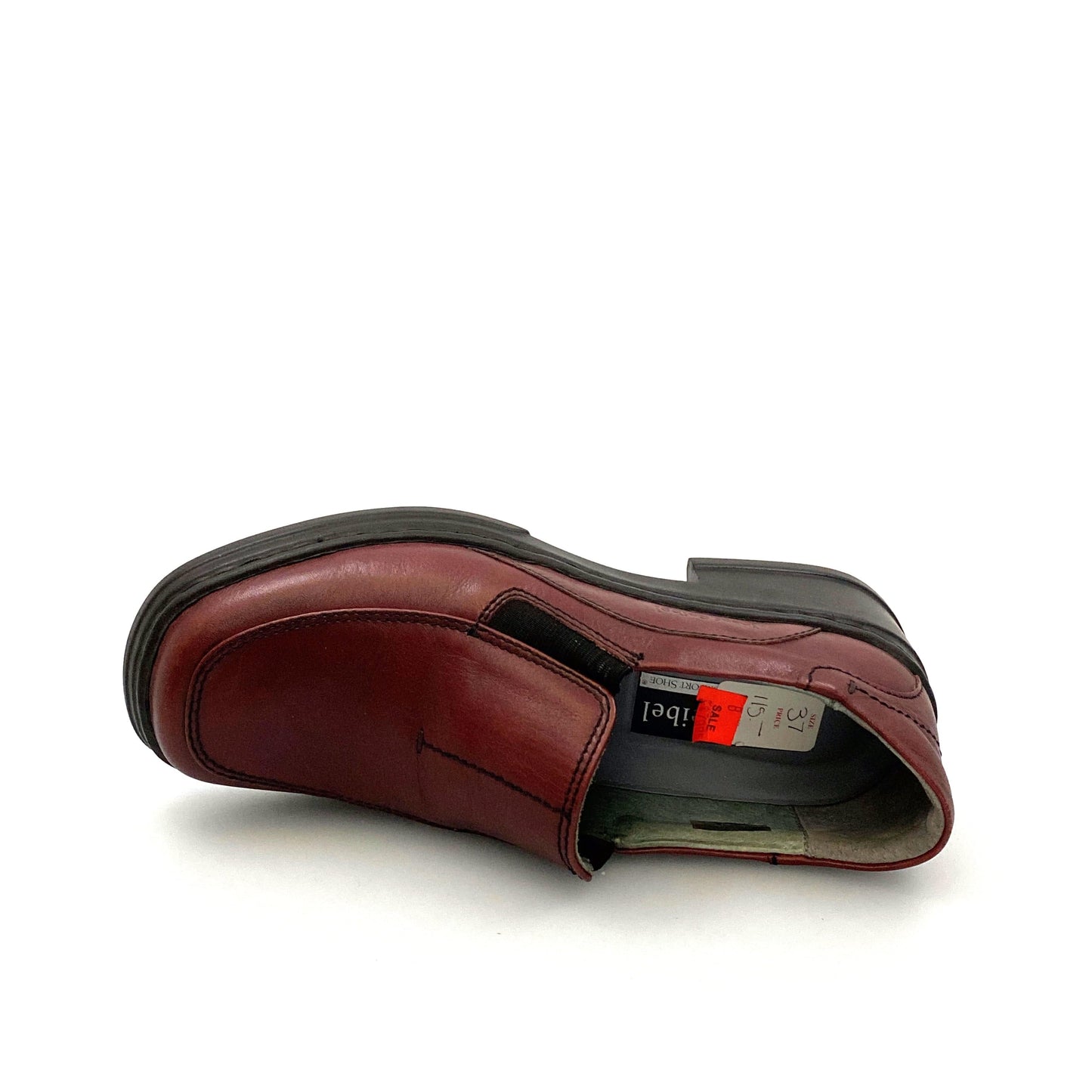 Josef Seibel Womens Size 37 Maroon Red Leather Loafers Shoes