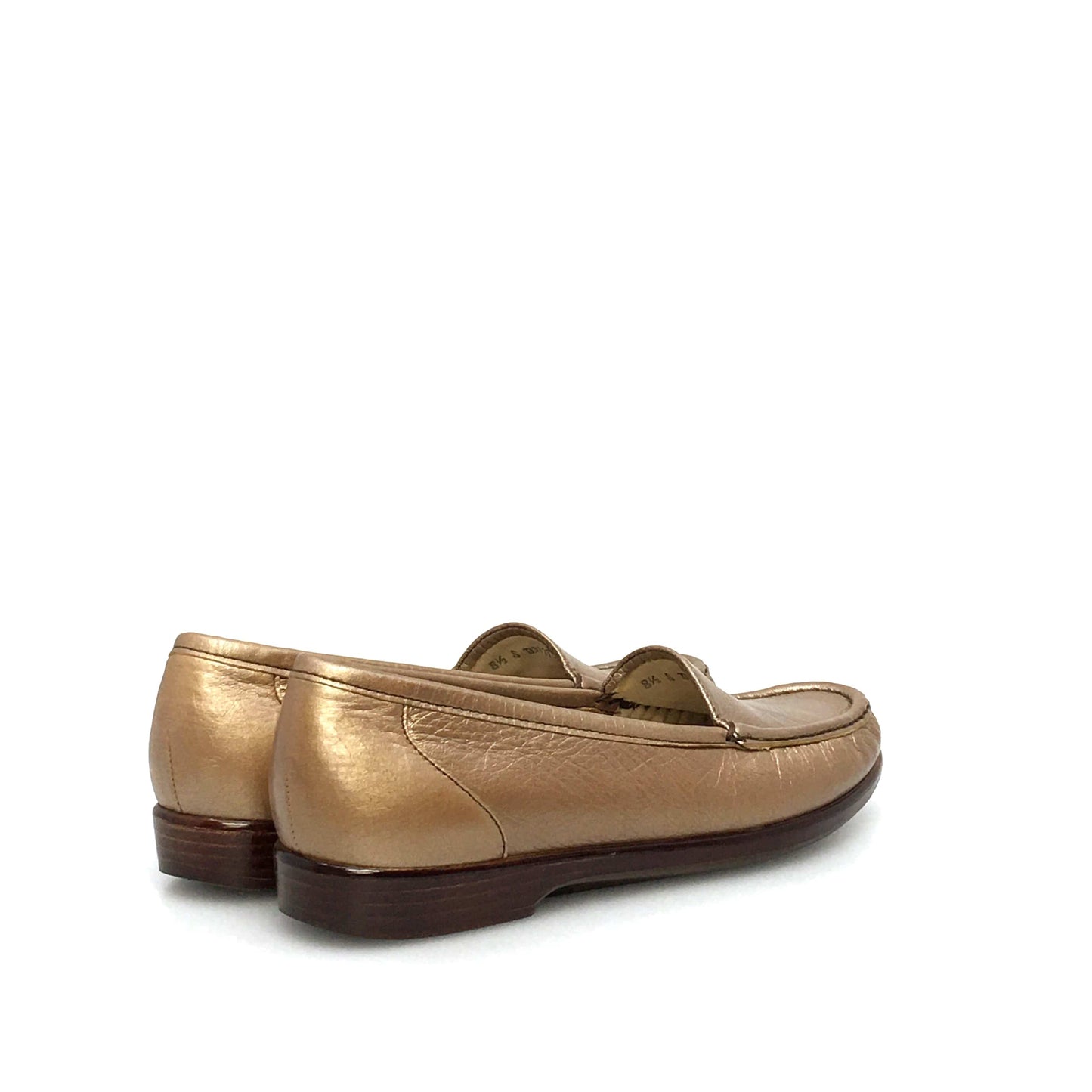 SAS Womens Size 8.5S Leather Loafers Gold Shoes Tripad Comfort Walking