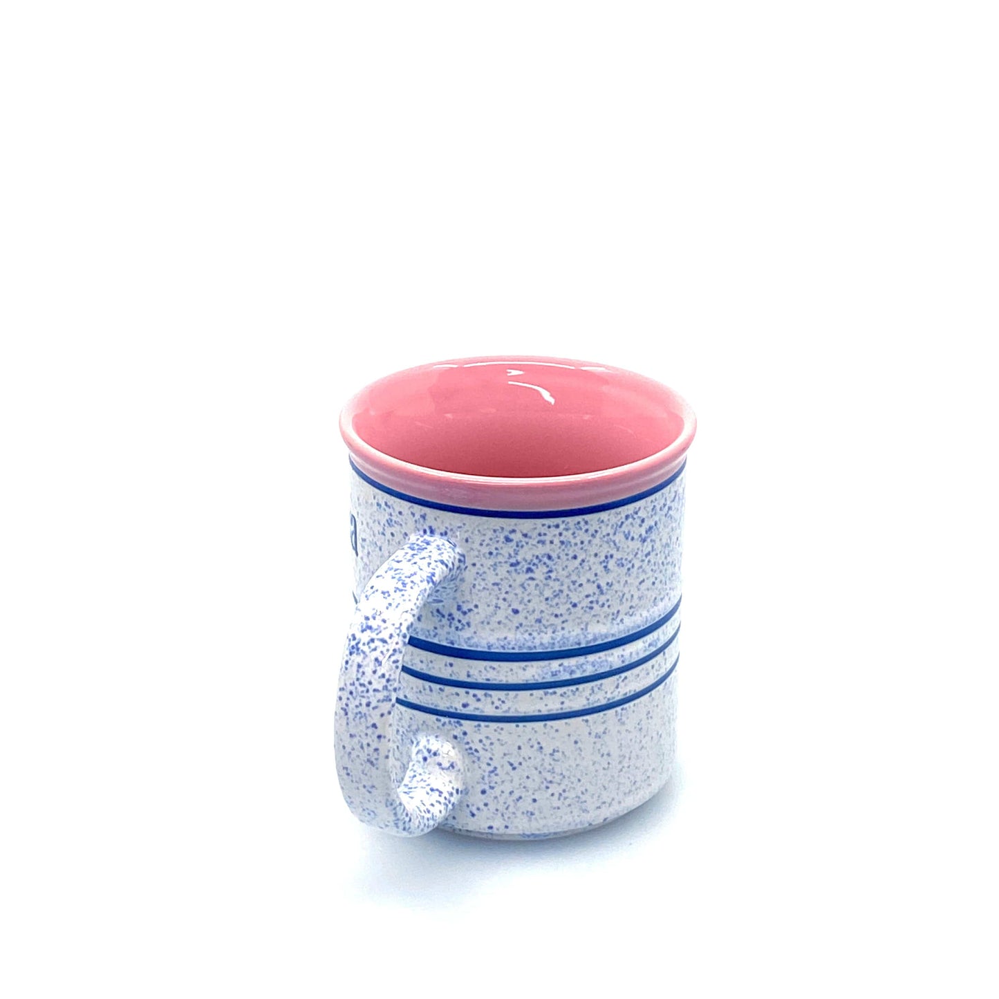 Travel Souvenir South Carolina Blue White Pink Stoneware Coffee Mug Cup