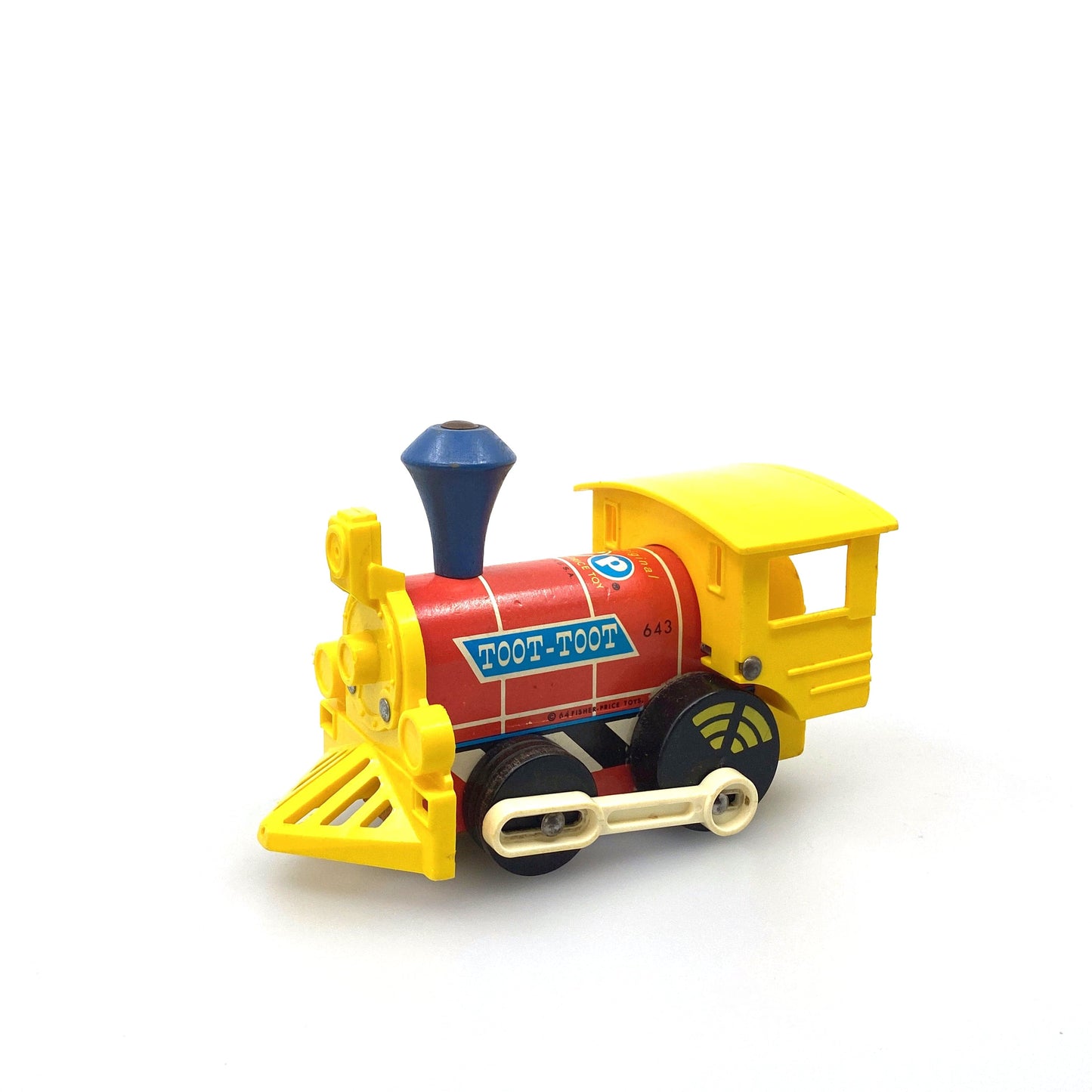 Vintage Fisher Price Toot Toot Engine Toy 643 1972 w/Box