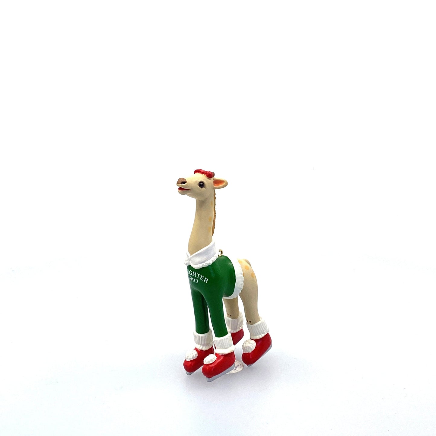 Hallmark Keepsake Christmas Tree Holiday Ornament Skating Giraffe “Daughter” 1993