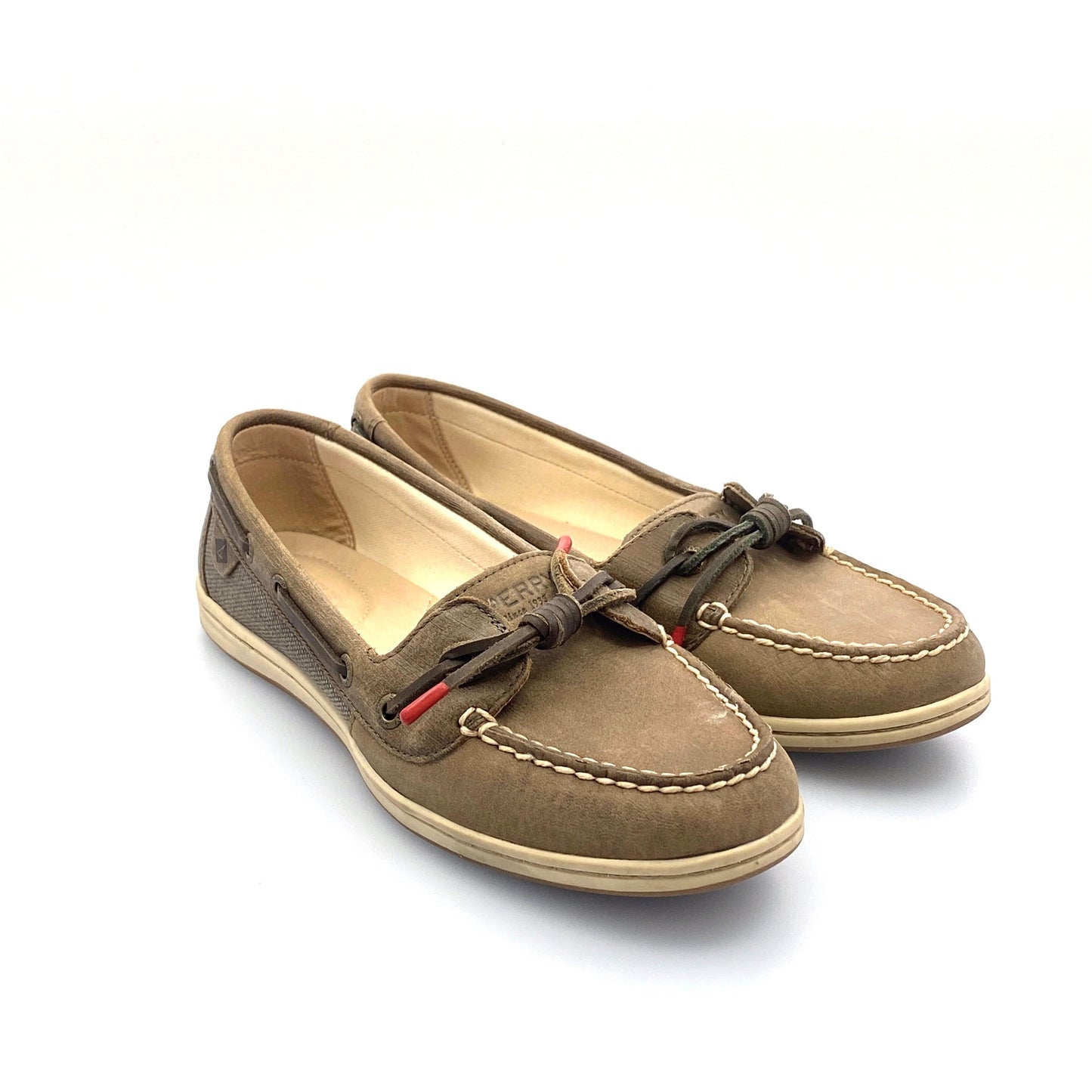Sperry Top-Sider Womens “ANGELFISH BROWN SPARKLE” Size 8M Two-Tone Boat Shoes Sneakers