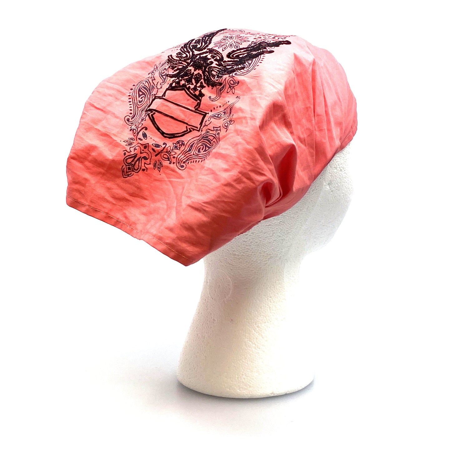 Harley-Davidson Womens Flocked Eagle Scrunchie Headwrap, Bright Cora