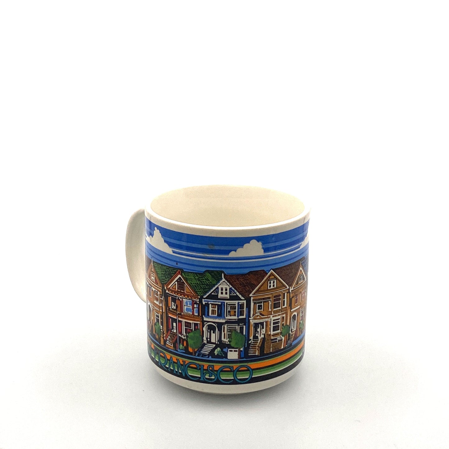 Travel Souvenir San Francisco “The Painted Ladies” Row Houses Coffee Mug Cup