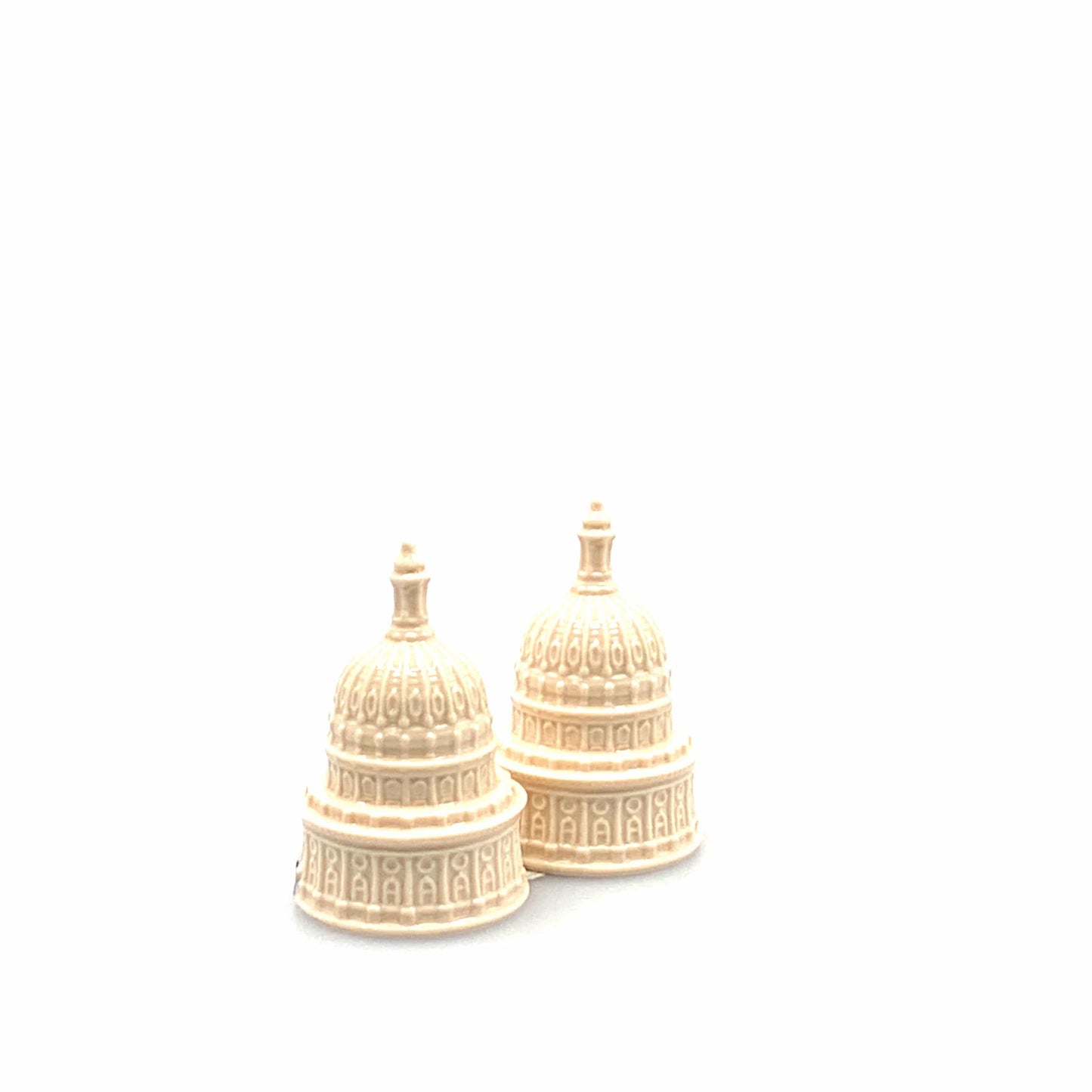 Historic Texas State Capital Novelty Salt And Pepper Shakers Set Fine Porcelain