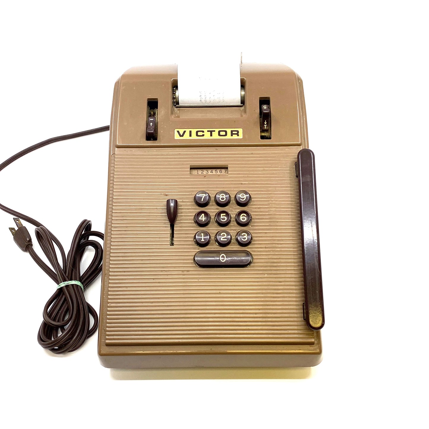 Vintage 1960s Victor Comptometer Adding Machine 7 82 54 Bakelite Calculator