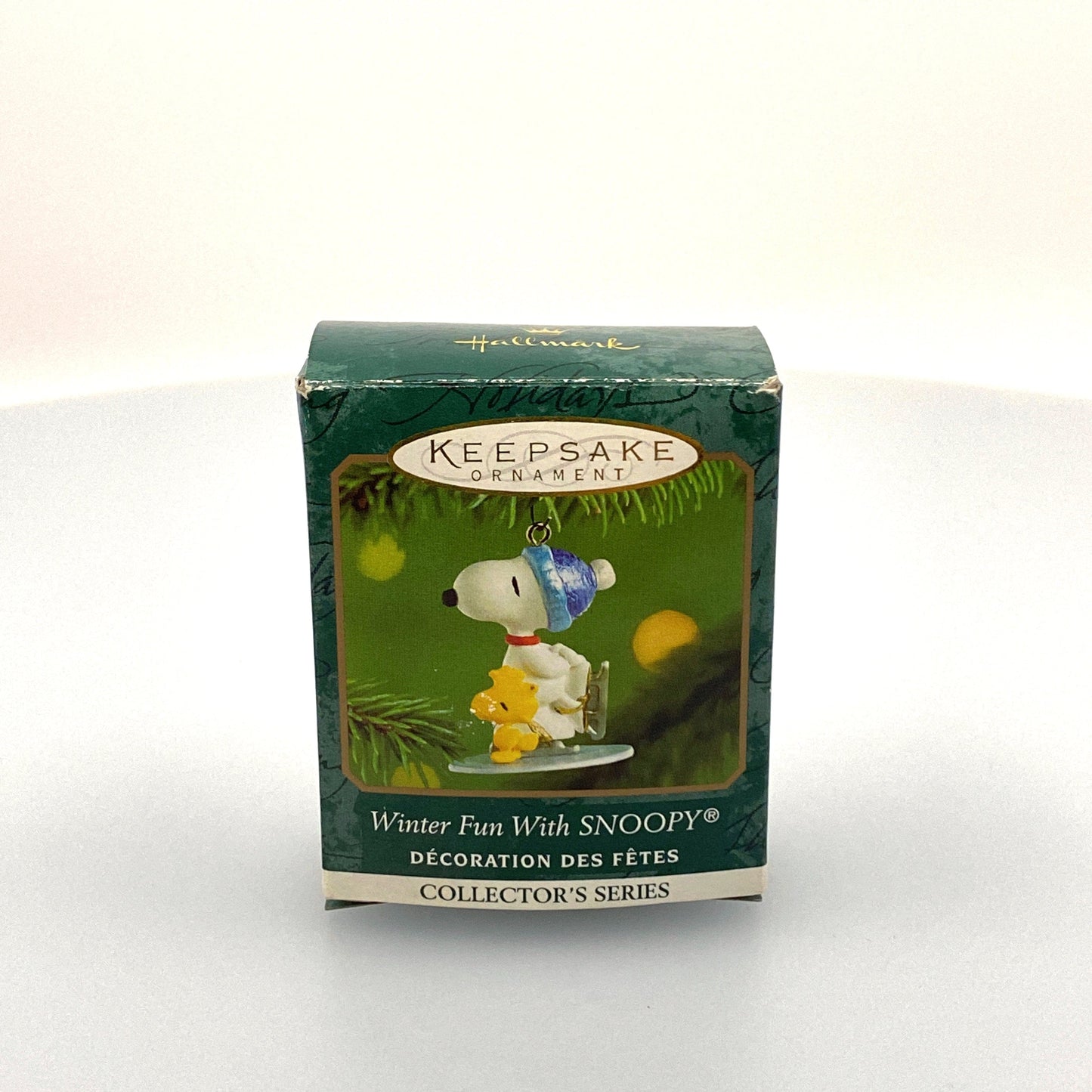 Hallmark Keepsake Ornament Winter Fun With SNOOPY” & Woodstock Christmas Tree Holiday
