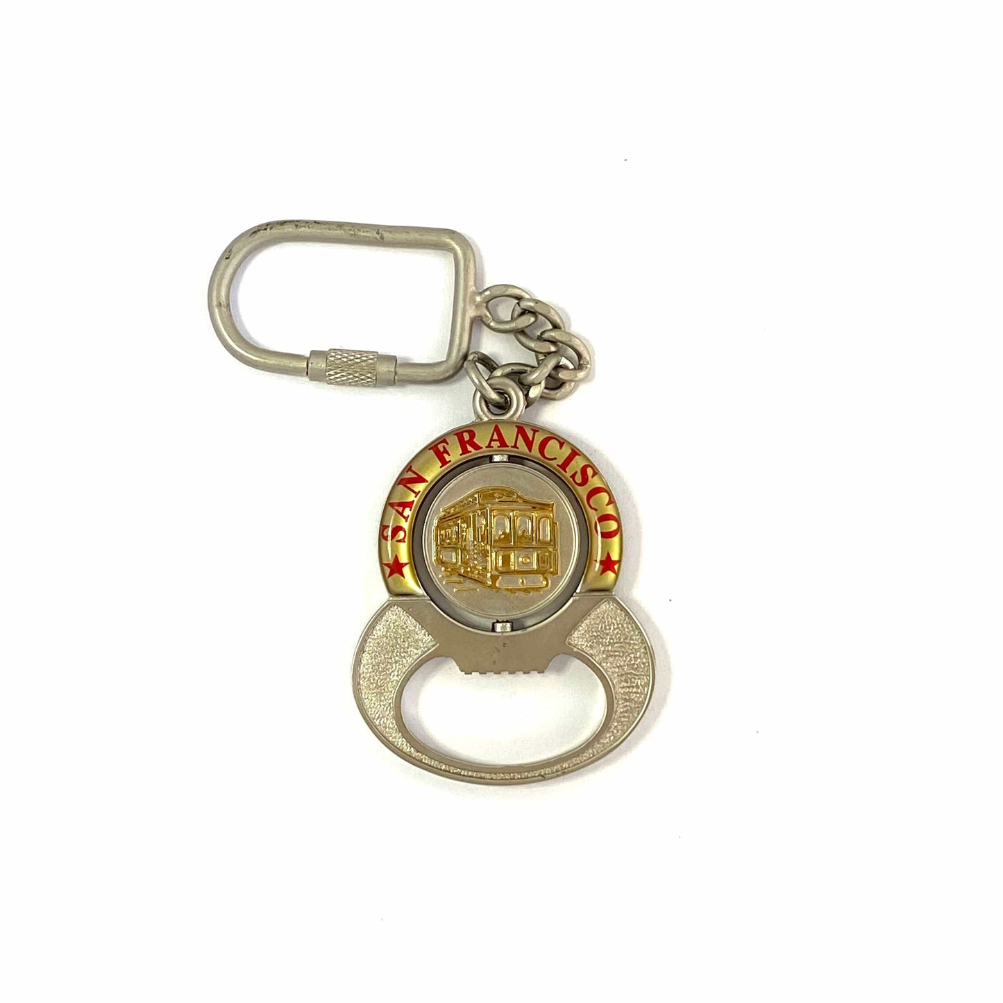 San Francisco Bottle Opener Travel Souvenir Spinner Keychain Key Ring Golden Gate Bridge