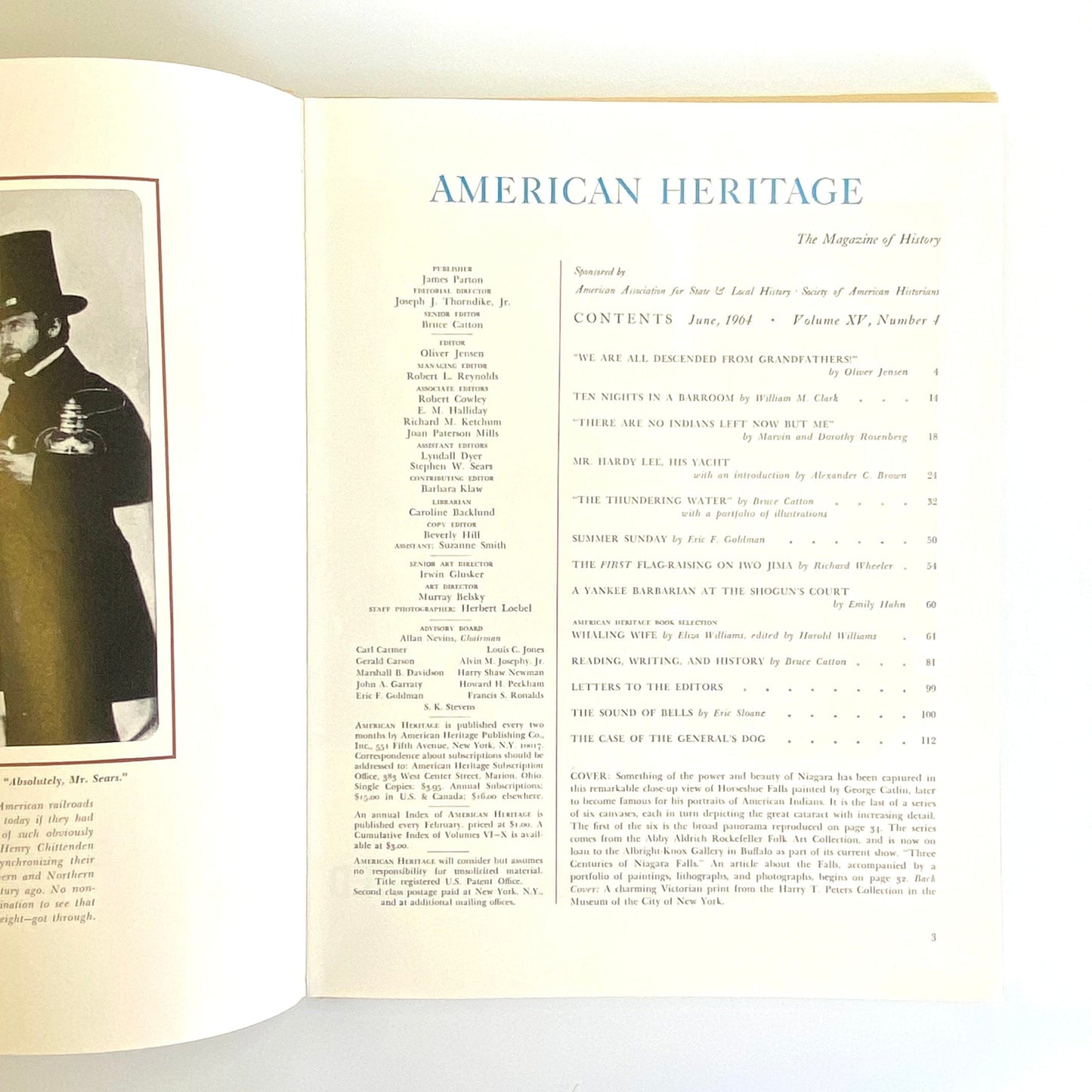 Vintage American Heritage June 1964 • Volume XV, Number 4 Hardcover History Book