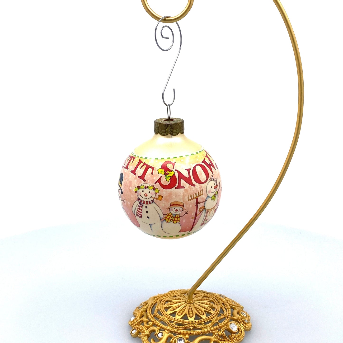 Hallmark Keepsake Mary Engelbreit Let It Snow! Christmas Tree Ornament, 1994 - Snowman