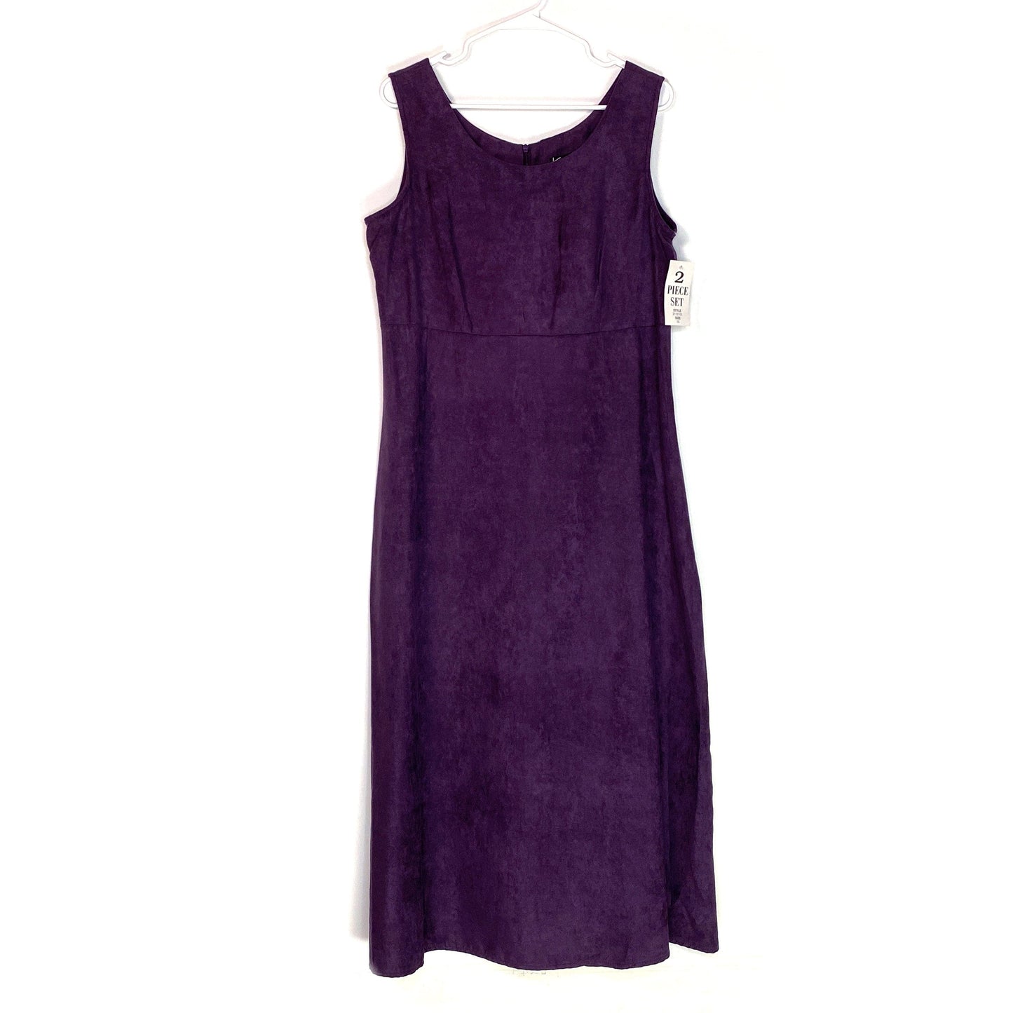 K Studio Collection Women's Purple 2-Piece Dress and Jacket Set - Size 16