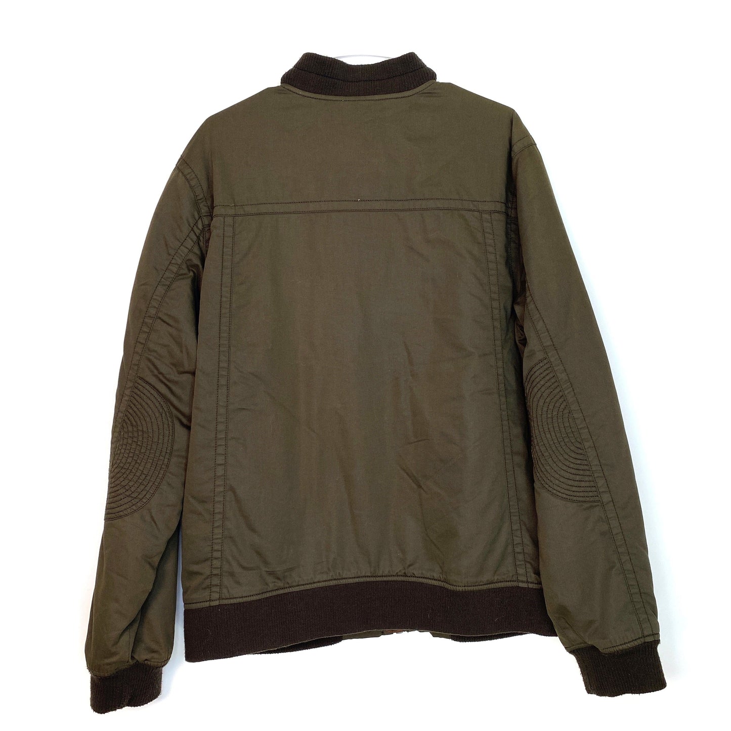 Tommy Bahama Mens Jacket Size M Green Flight Bomber Island Crafted Perfect Fit