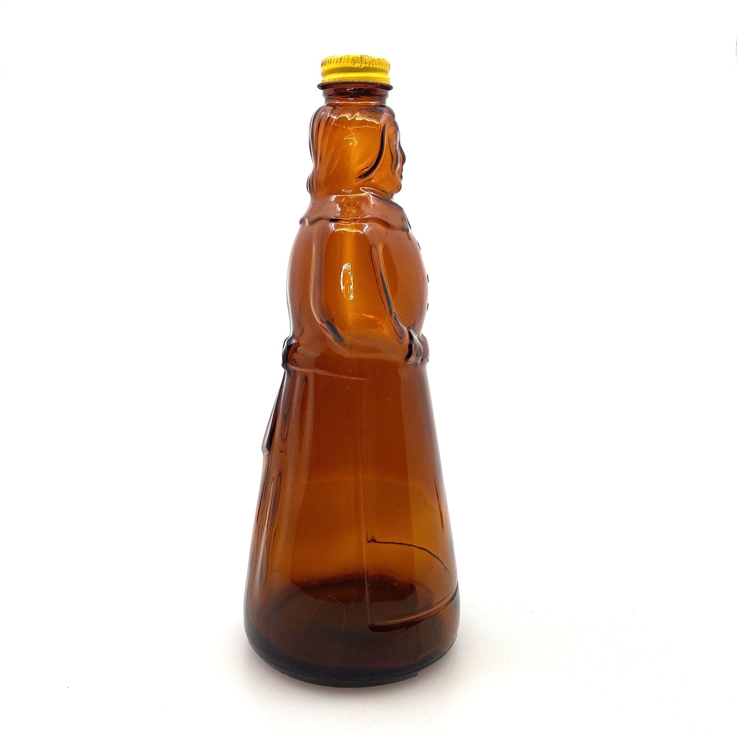 Vintage Mrs. Butterworths Syrup Glass Brown Bottle 36oz Lid