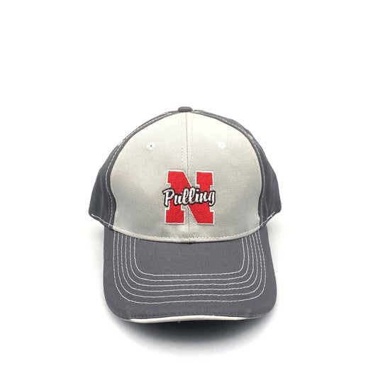 Sportsman “Pulling N” Nebraska Hat Adjustable Gray Baseball Cap