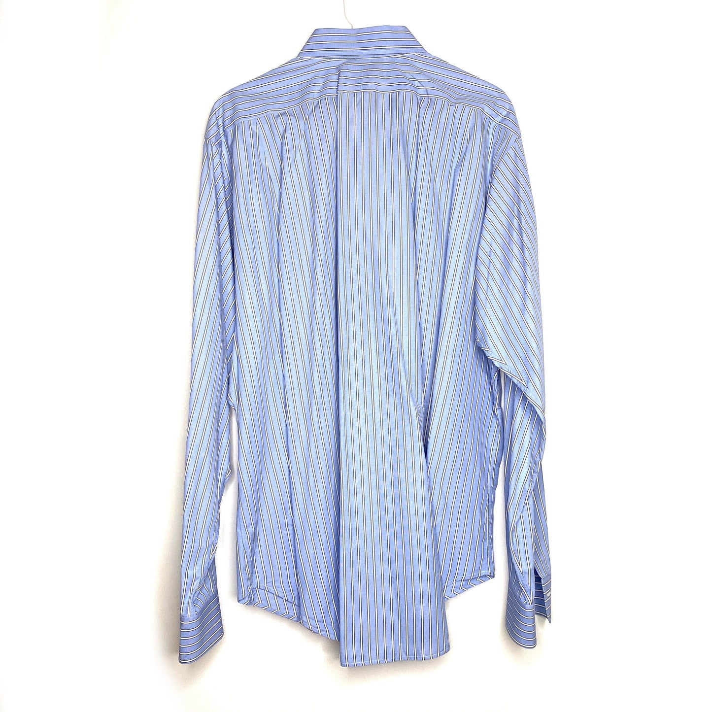 Polo Ralph Lauren Men's Regent Classic Fit Striped Dress Shirt - Size XL - Blue/White