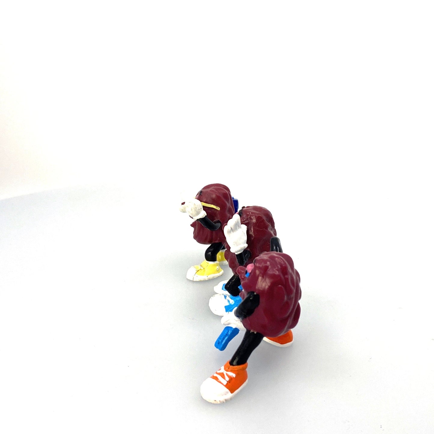 Vintage California Raisins Collectible Figurines - (3) Horns