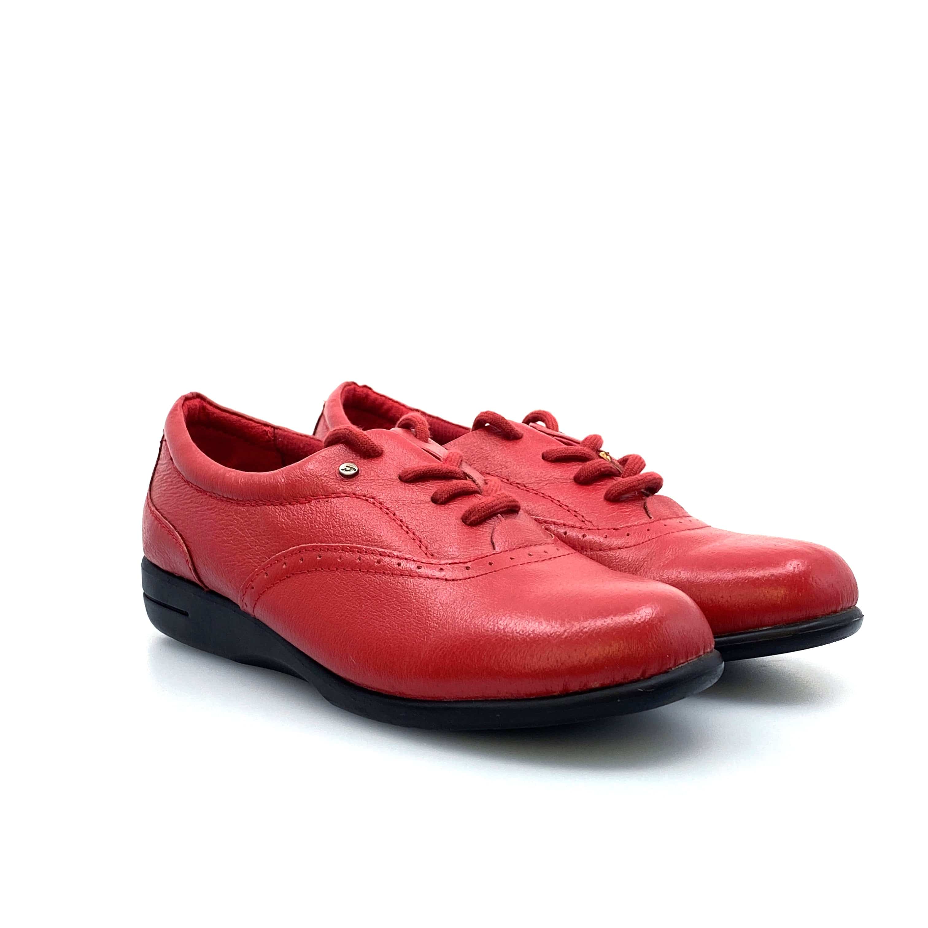 Easy Spirit Womens Shoes Size 7M ESMotion Red Leather Anti-Gravity