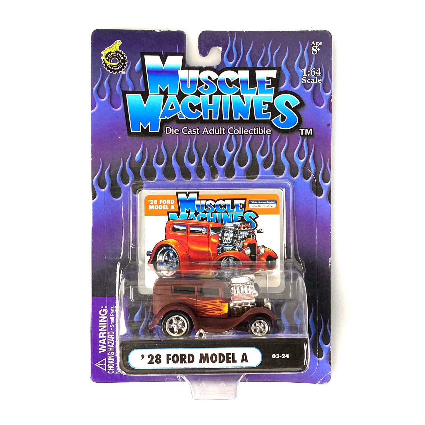 Muscle Machines Ford Model A Diecast Car – Pristine 1:64 Scale Collectible for Vintage Car Enthusiasts – Brown Color Variation