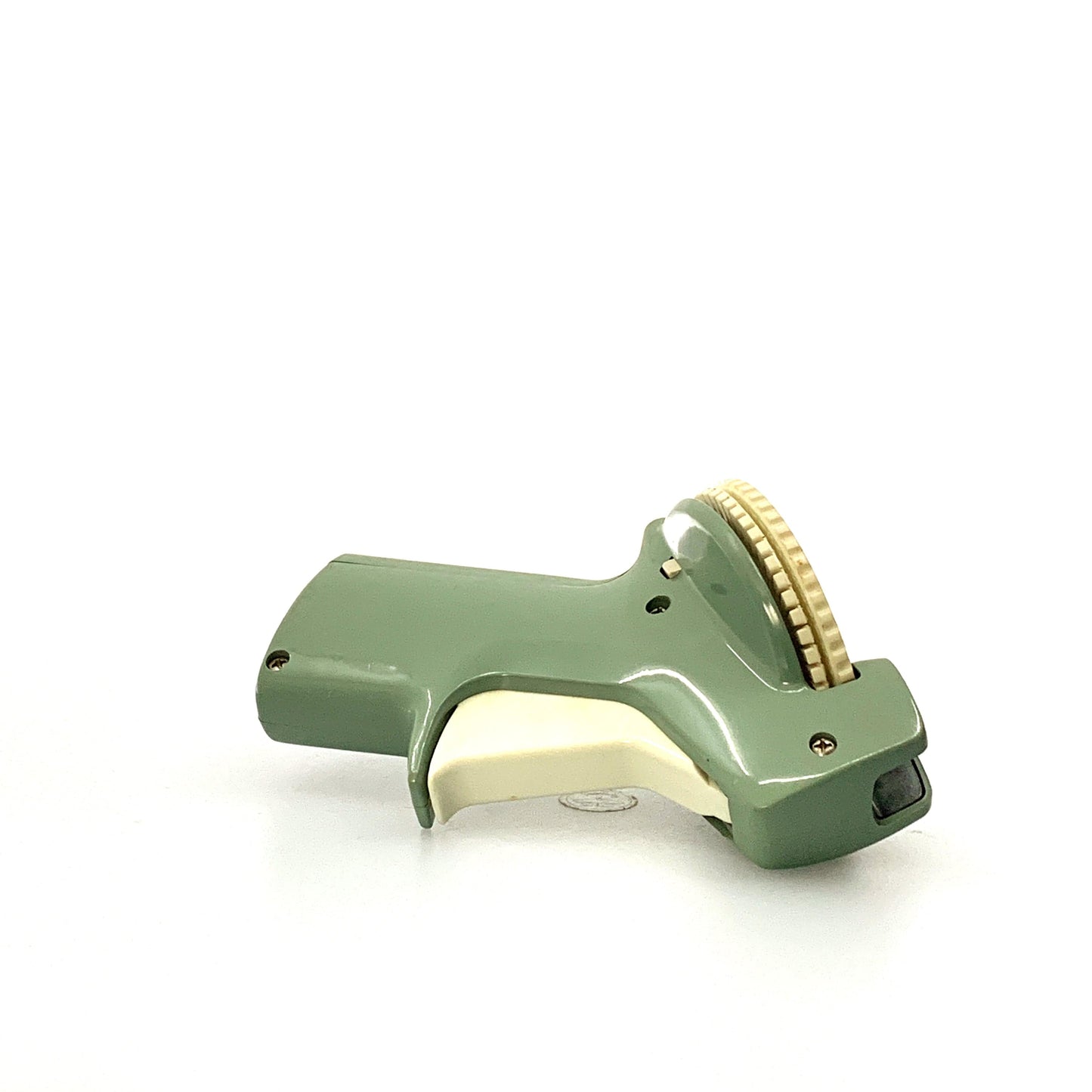 Vintage Montgomery Wards Label Maker 3/8” Tape Green Plastic