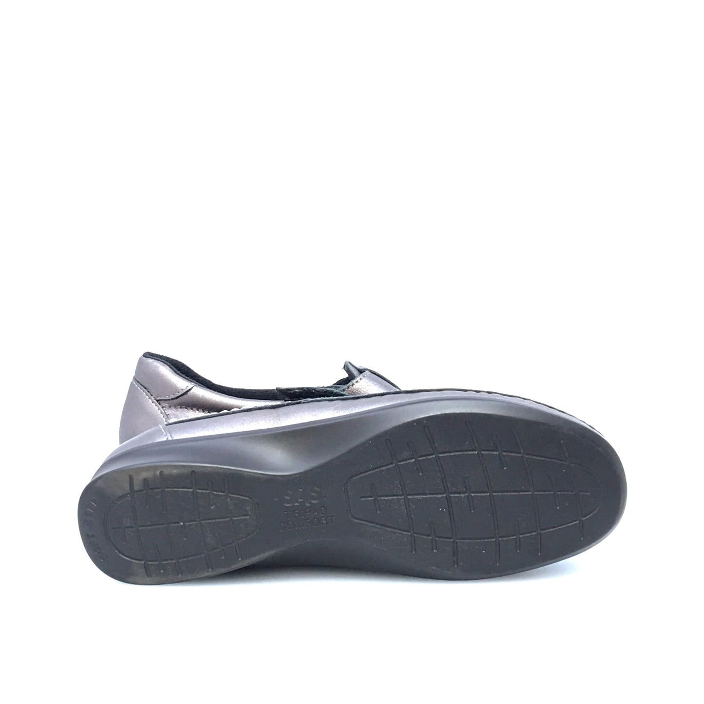 SAS Womens Size 9.5M Santolina Silver Roamer Moc Leather Shoes Tripad Comfort Walking