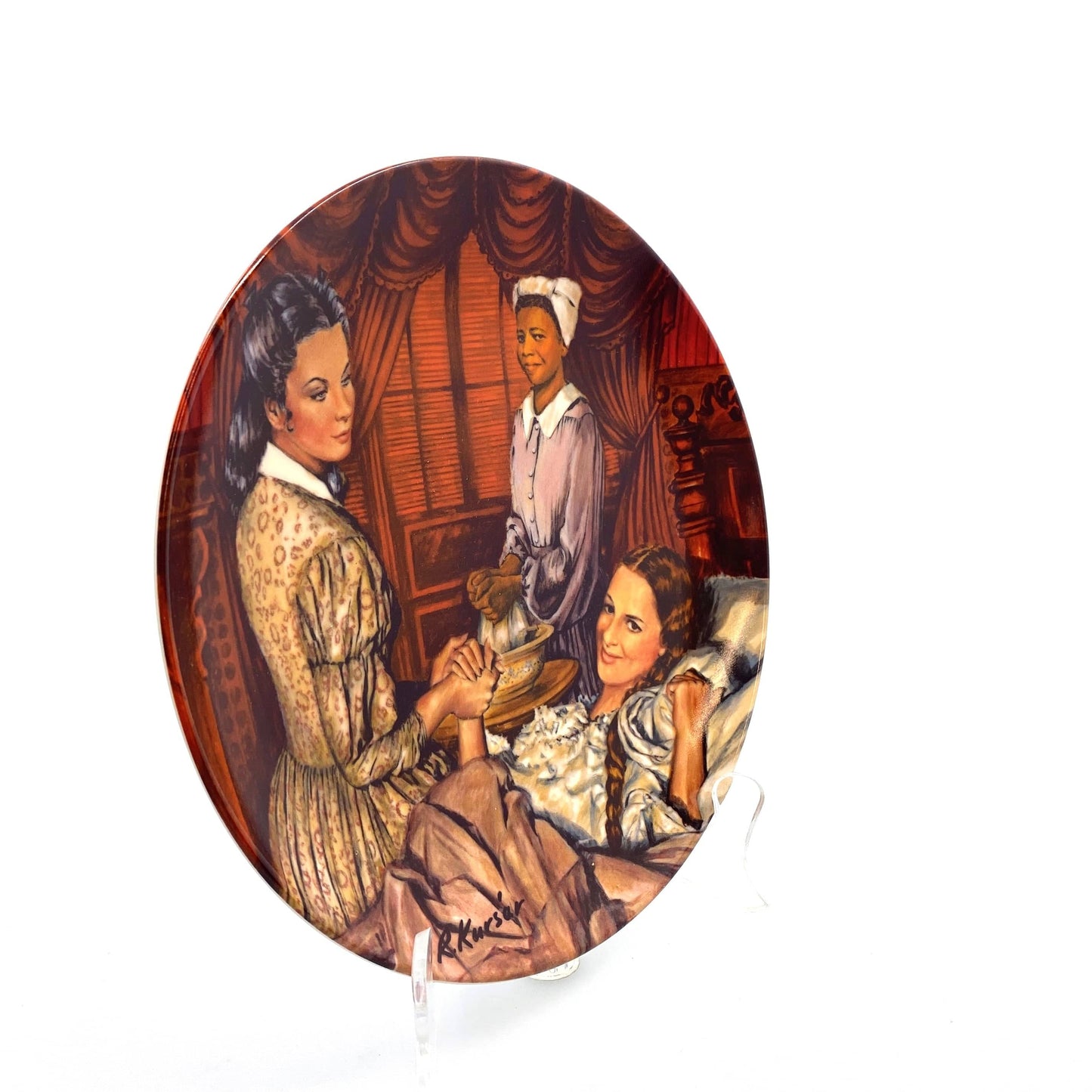 “Melanie Gives Birth” MGM Gone With The Wind 1983 Collectors Plate by Raymond Kursar