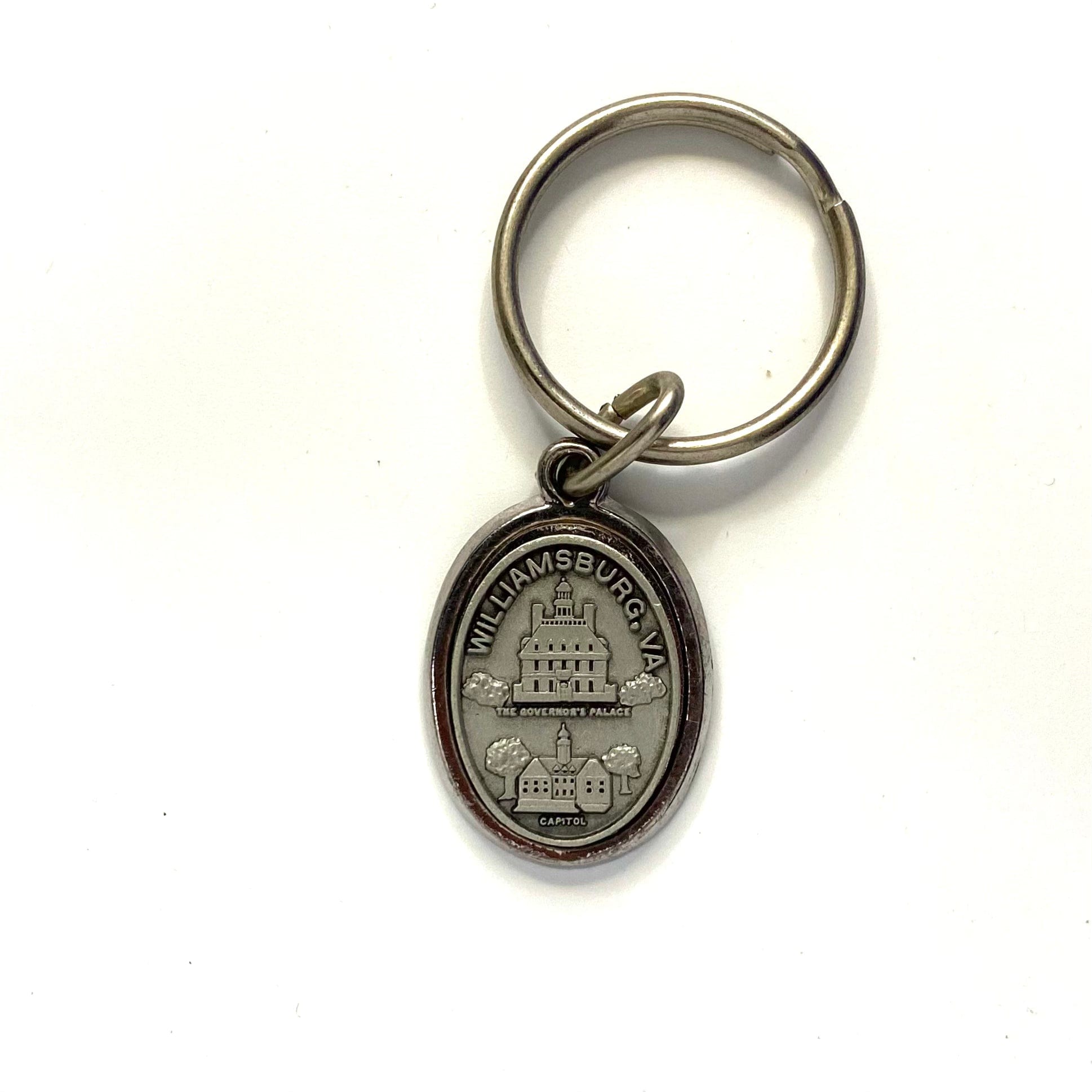 US Capitol Washington D.C. metal Key ring chain Silver Keychain