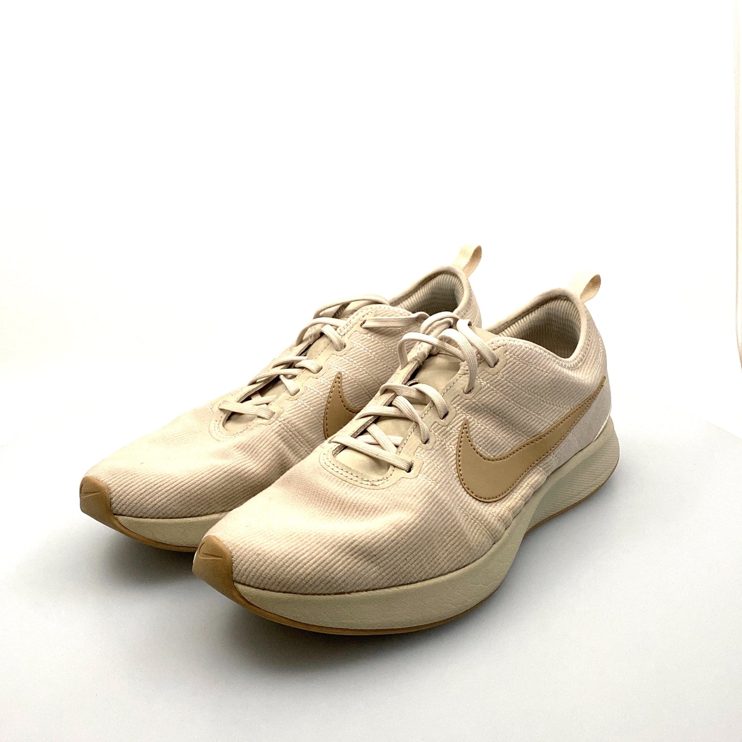Nike Womens Size 9.5 Beige Dualtone Racer Desert Sand Running Shoes