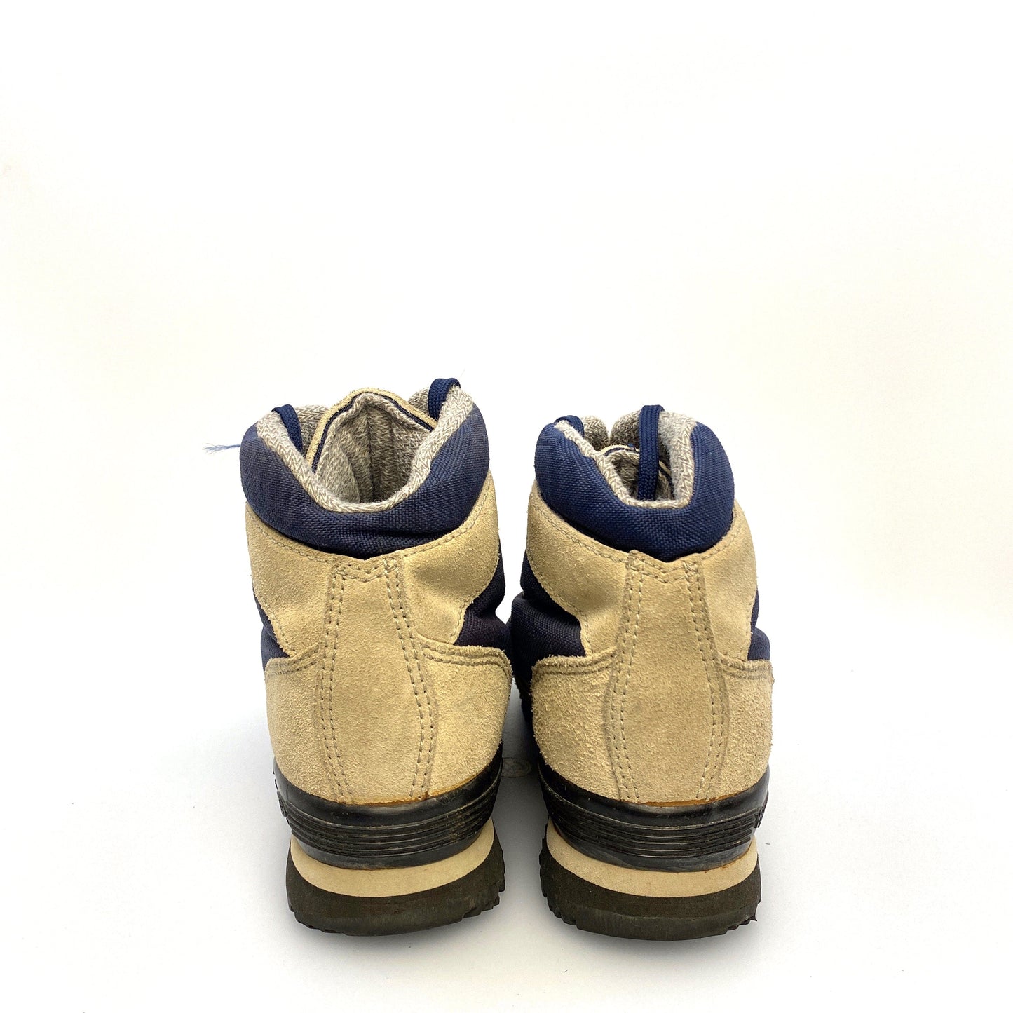 Vasque Womens Size 7½ Beige Blue Hiking Boots Lace-Up
