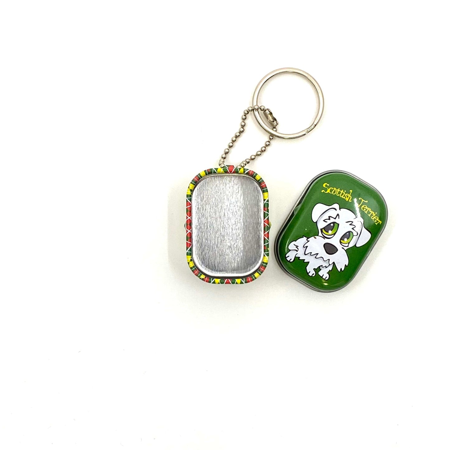 Novelty “Scottish Terrier” Pendant Charm Box Keychain Key Ring
