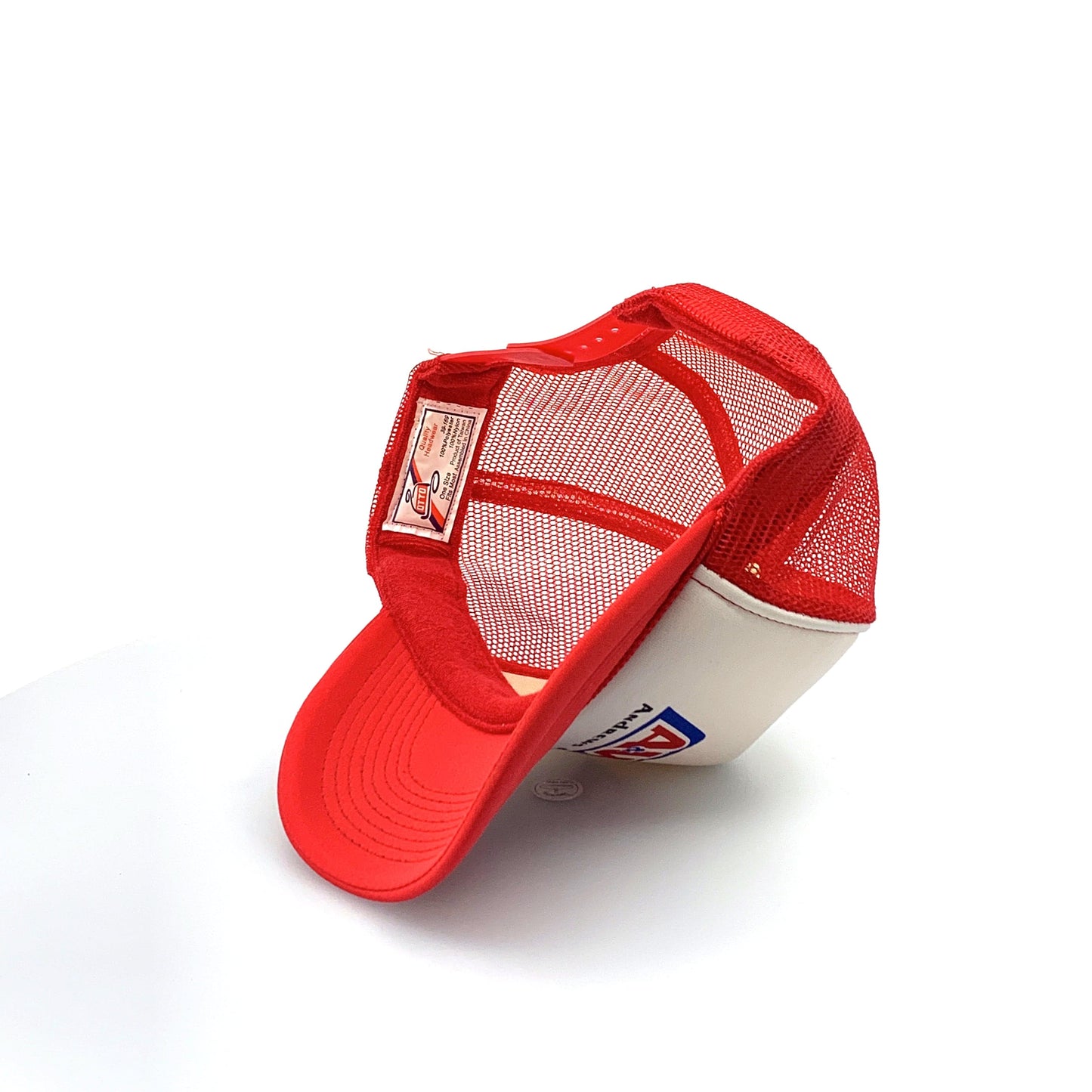 Otto Headwear A&W ANDREWS ASPHALT SnapBack Trucker Hat Red White - OSFM