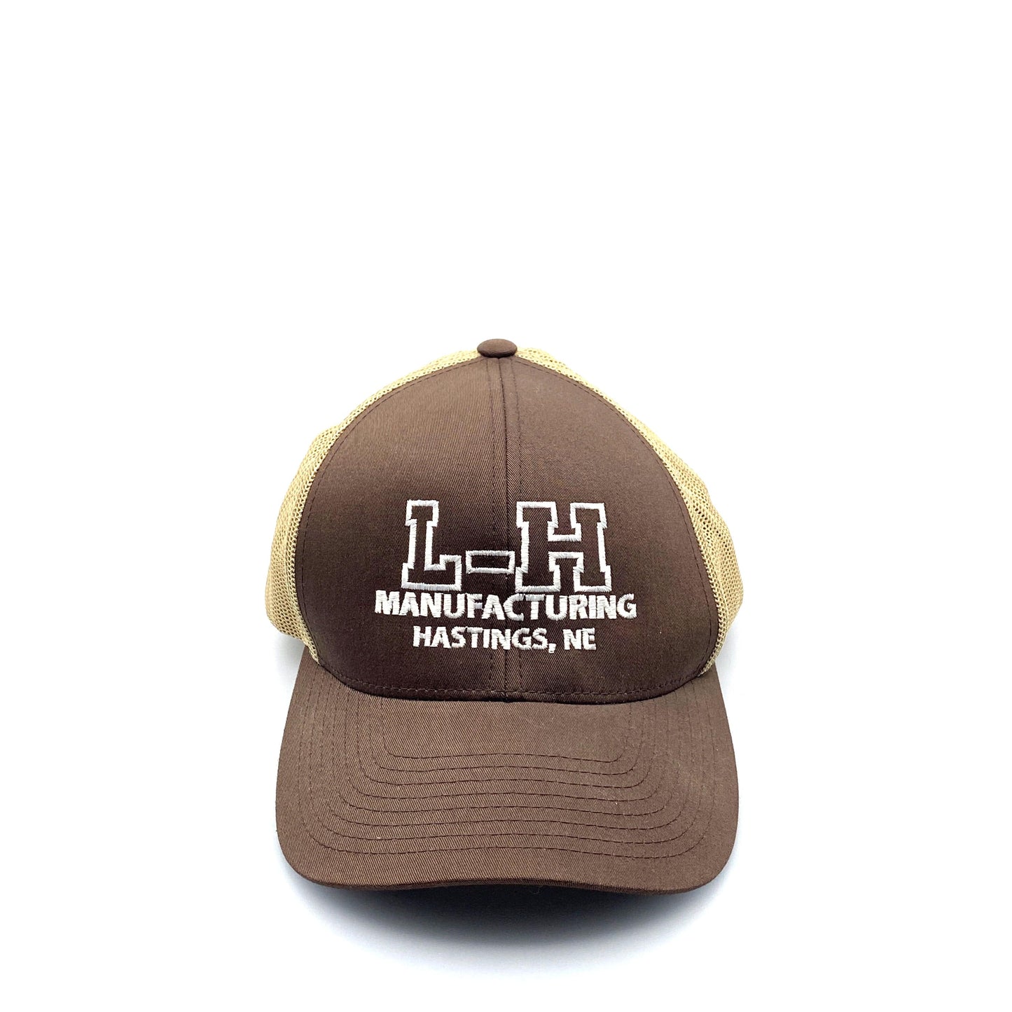 Pacific Headwear L-H Manufacturing Mens Trucker Hat SnapBack OS Brown Beige Baseball Cap