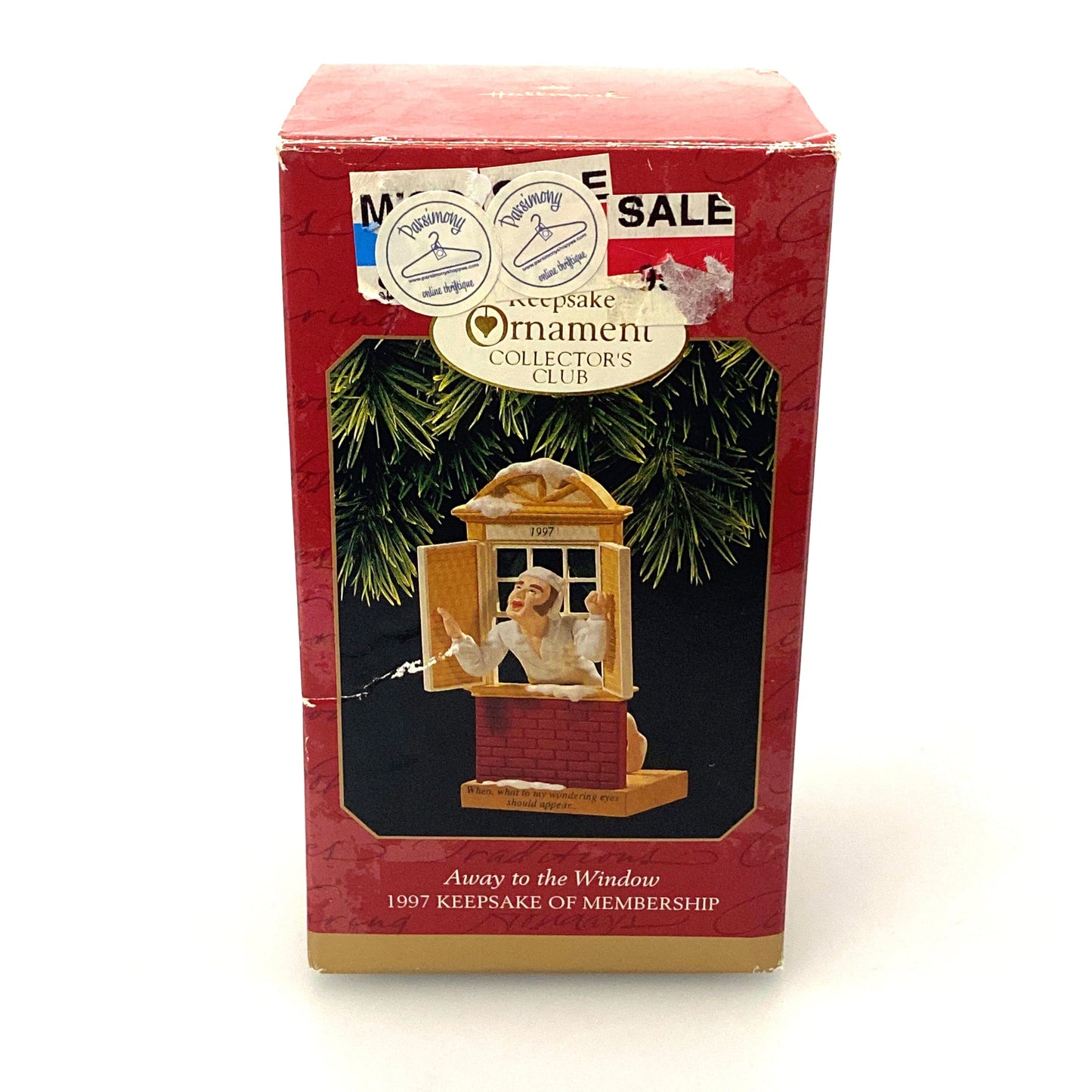 Hallmark Keepsake Collectors Club Christmas Tree Ornament “Away to the Window” 1997