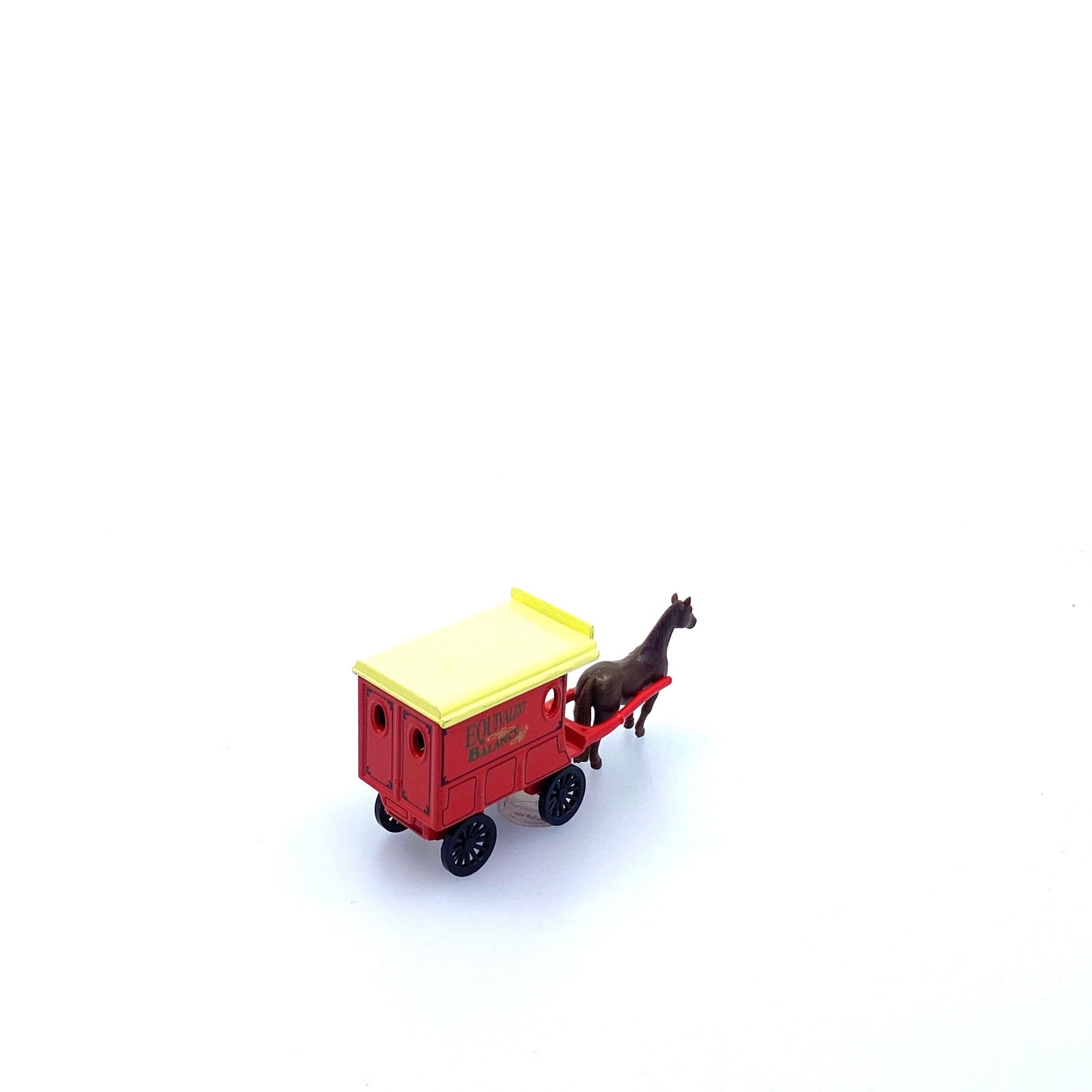 Vintage Olden Days “Equivalent Balance” Horse-Drawn Delivery Wagon | Diecast Toy Vehicle