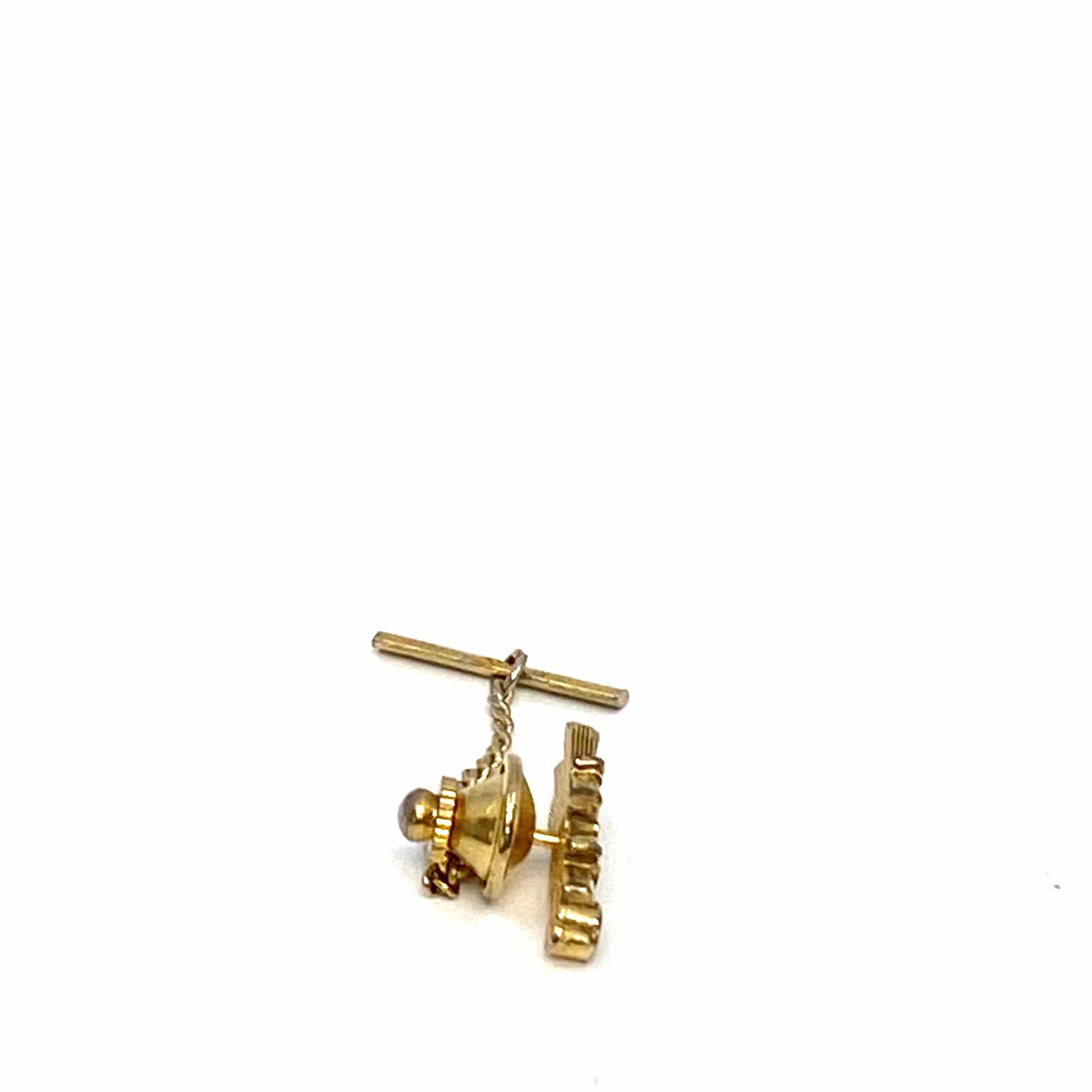 Vintage Fire Engine Tie Tack Pin with Chain by Sarah Coventry