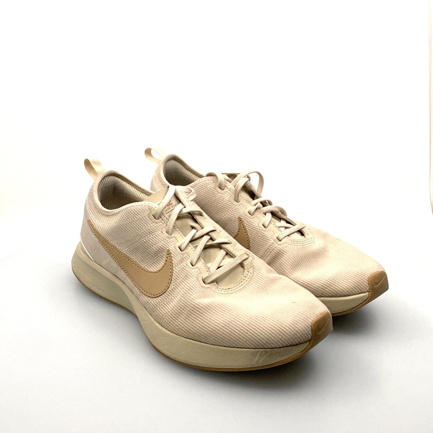 Nike Womens Size 9.5 Beige Dualtone Racer Desert Sand Running Shoes