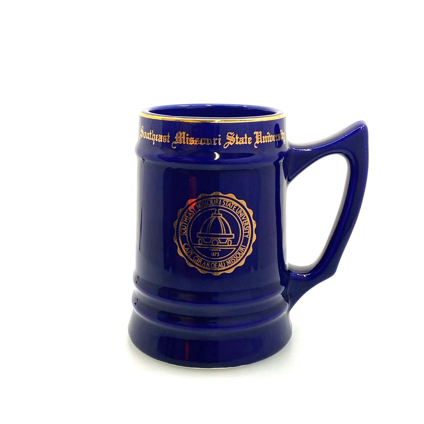 Southeast Missouri State University Gold Blue Ceramic Coffee Cup Stein 20oz