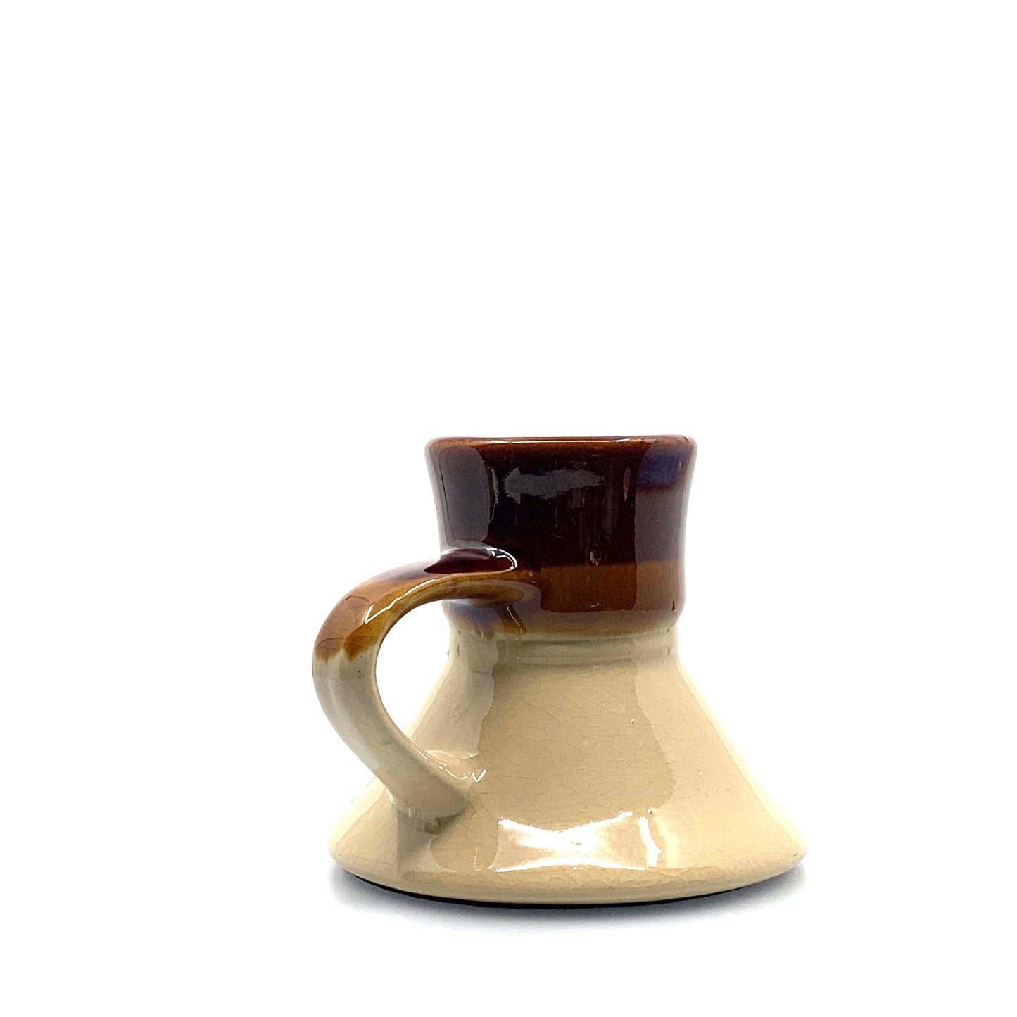 Vintage No Spill Nebraska State Tourism Brown Coffee Cup 10 Fl Oz