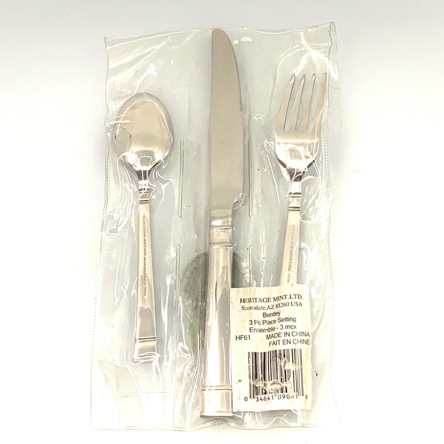 Heritage Mint Bentley 3 Pc Place Setting Ensemble