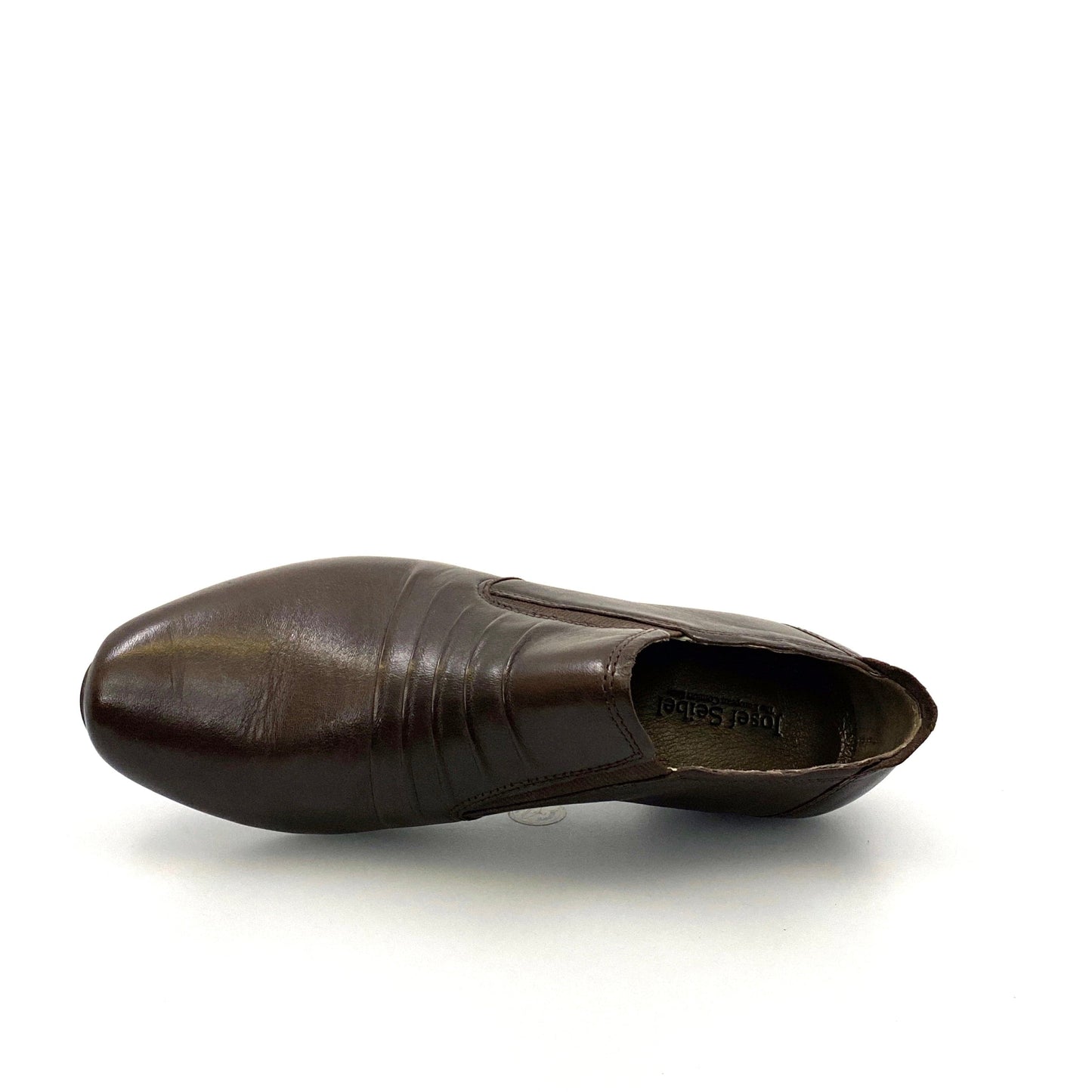Josef Seibel Womens Brown Leather Booties | Size 37 (US 6.5-7) | Low Heel | EUC