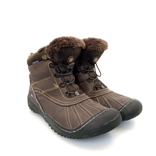 JBU Womens "PULLMAN" Size 8M Brown Adventure Ankle Booties Winter Boots Shoes