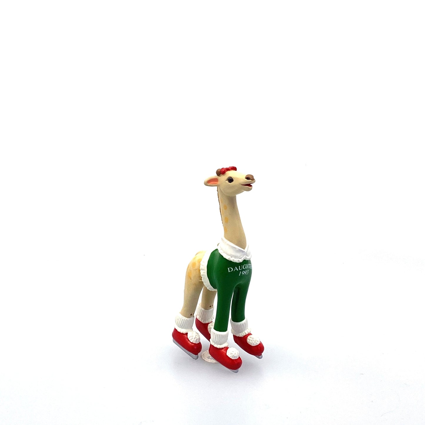 Hallmark Keepsake Christmas Tree Holiday Ornament Skating Giraffe “Daughter” 1993
