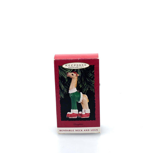 Hallmark Keepsake Christmas Tree Holiday Ornament Skating Giraffe “Daughter” 1993