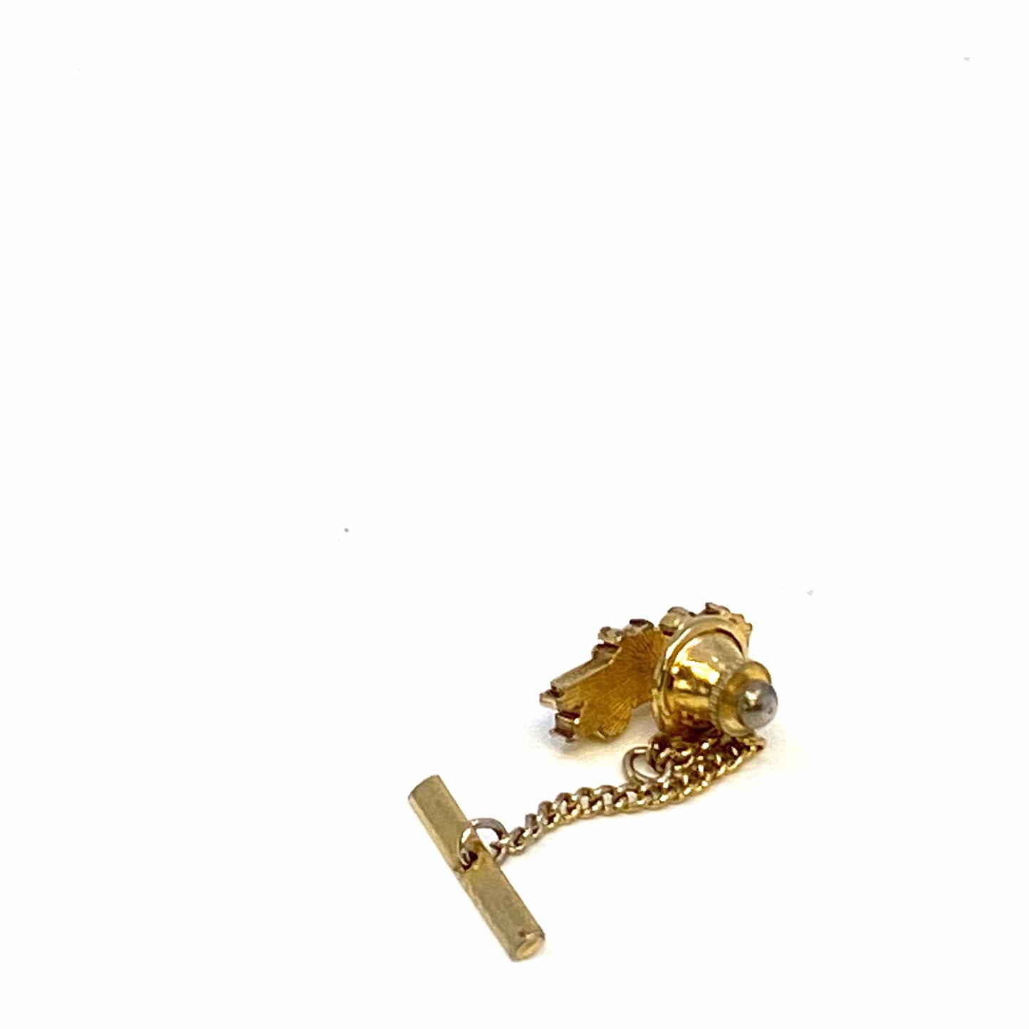 Vintage Fire Engine Tie Tack Pin with Chain by Sarah Coventry
