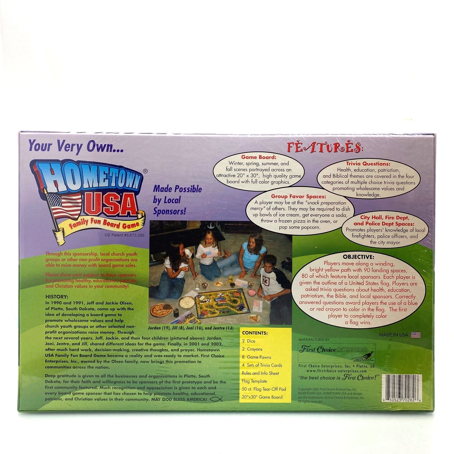 Hometown USA Family Fun Board Game “Beatrice, NE” Edition