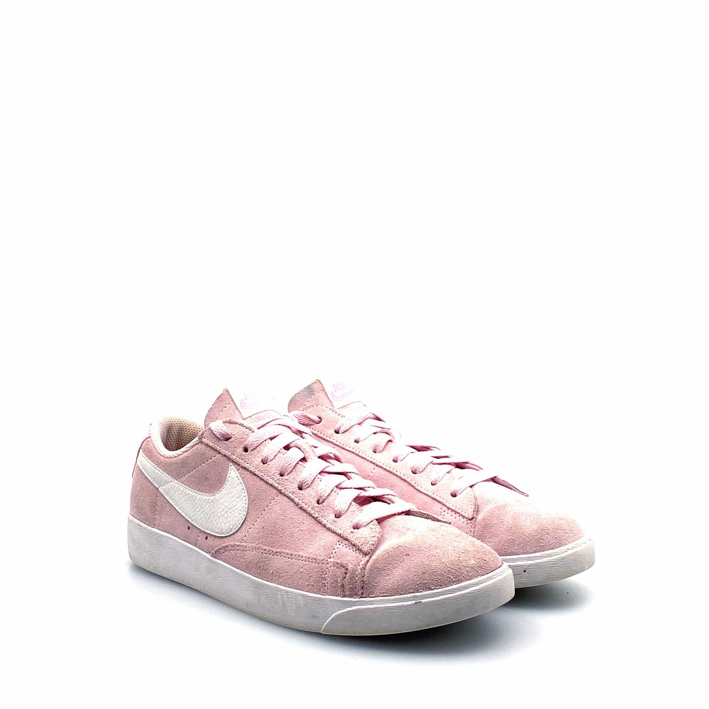 Nike Womens Blazer Low Size 10 Pink Suede Sneakers Shoes