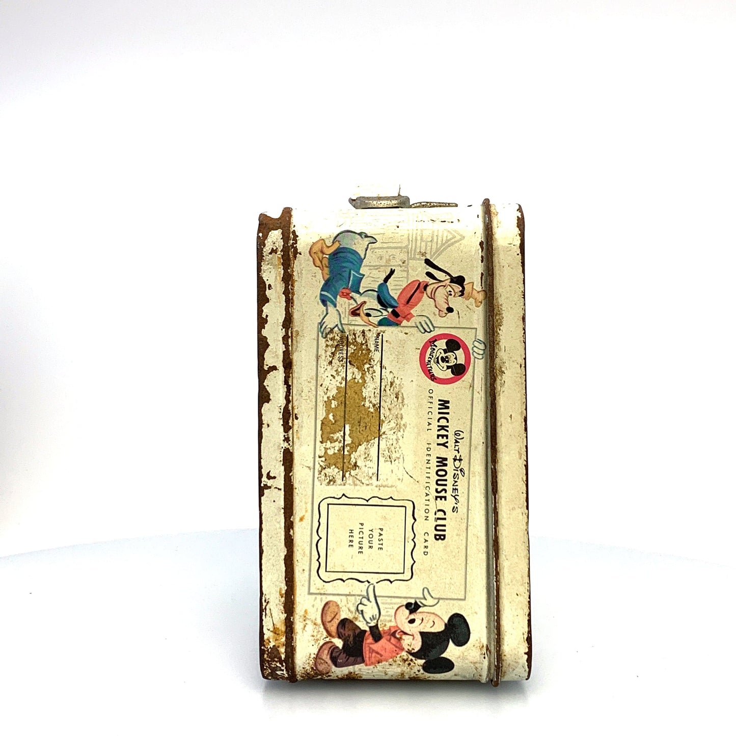 Vintage Aladdin Walt Disney’s Mickey Mouse Club Metal Lunch Box, 1963