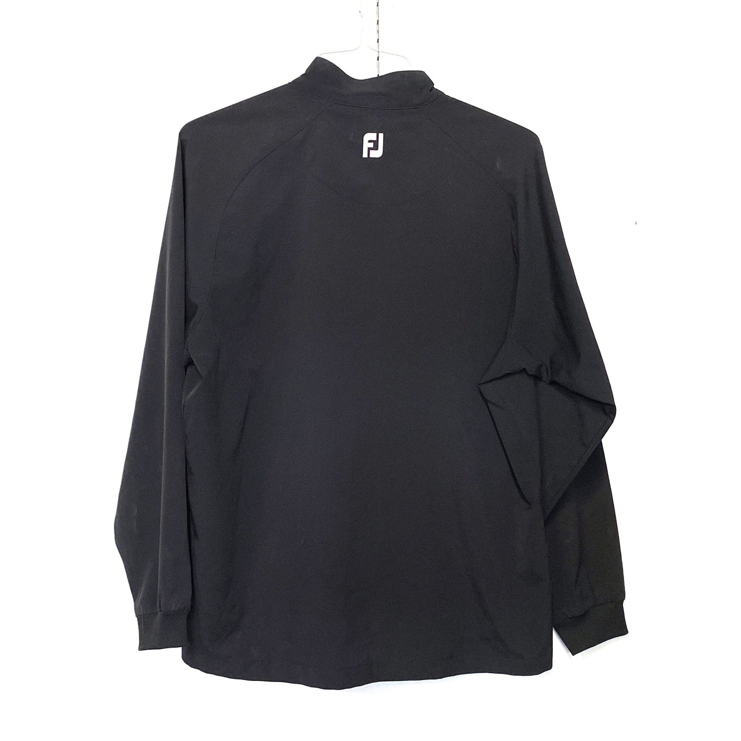 FootJoy Men's Black Pullover Golf Windbreaker Jacket - Size L - Long Sleeve