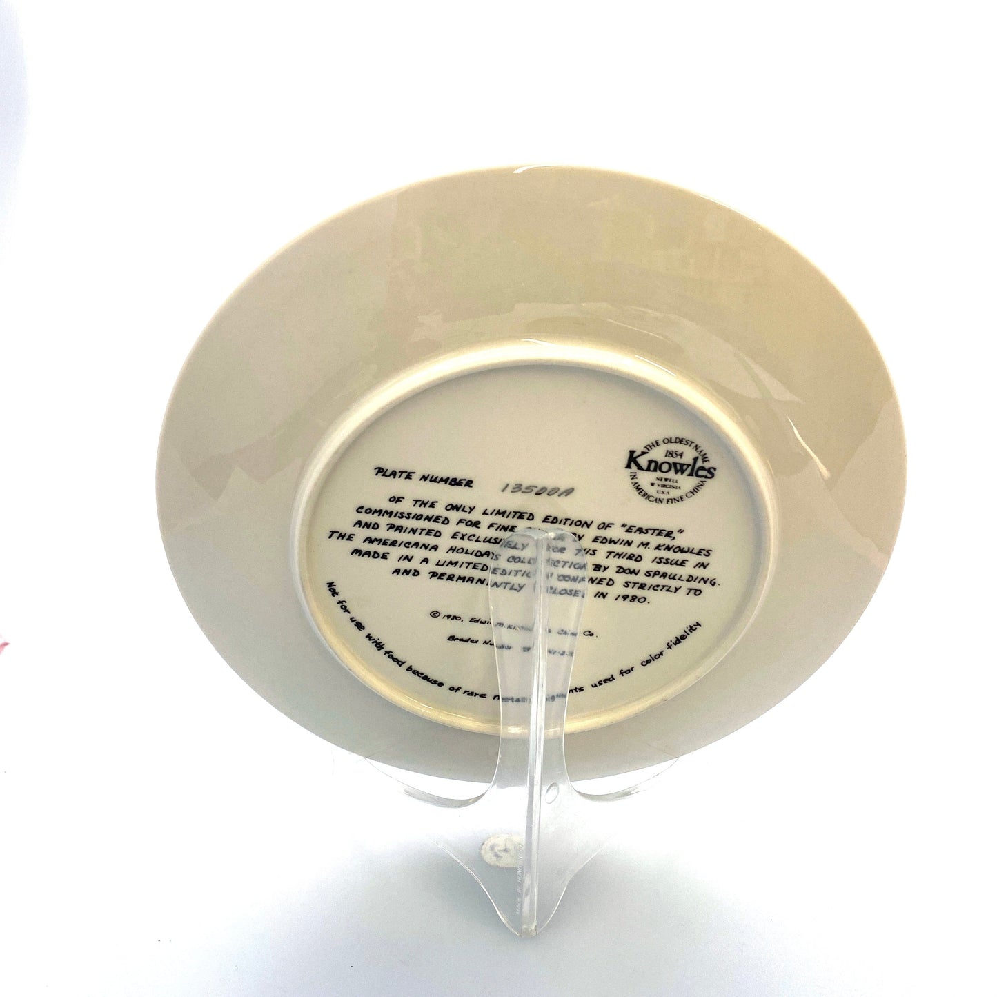 Vintage Knowles “Easter” RARE Don Spaulding Collector Plate 1980
