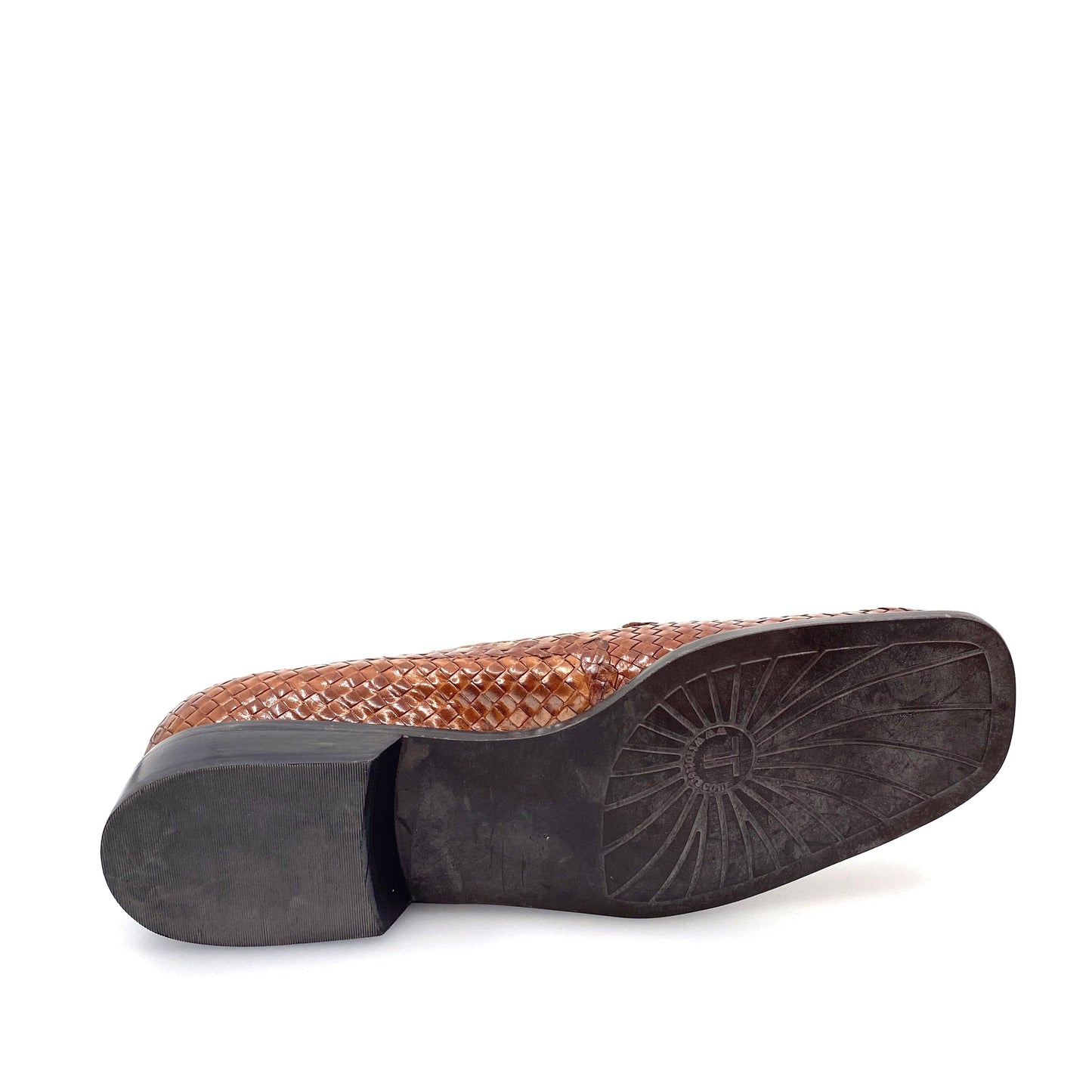 Trotters Loafers - Womens Textured Slip-On | Size 9S | Brown Leather | Basket Weave | EUC
