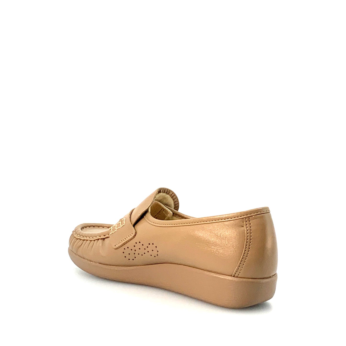 SAS Womens Tripad Comfort Casual Leather Size 10N Beige Loafers Shoes
